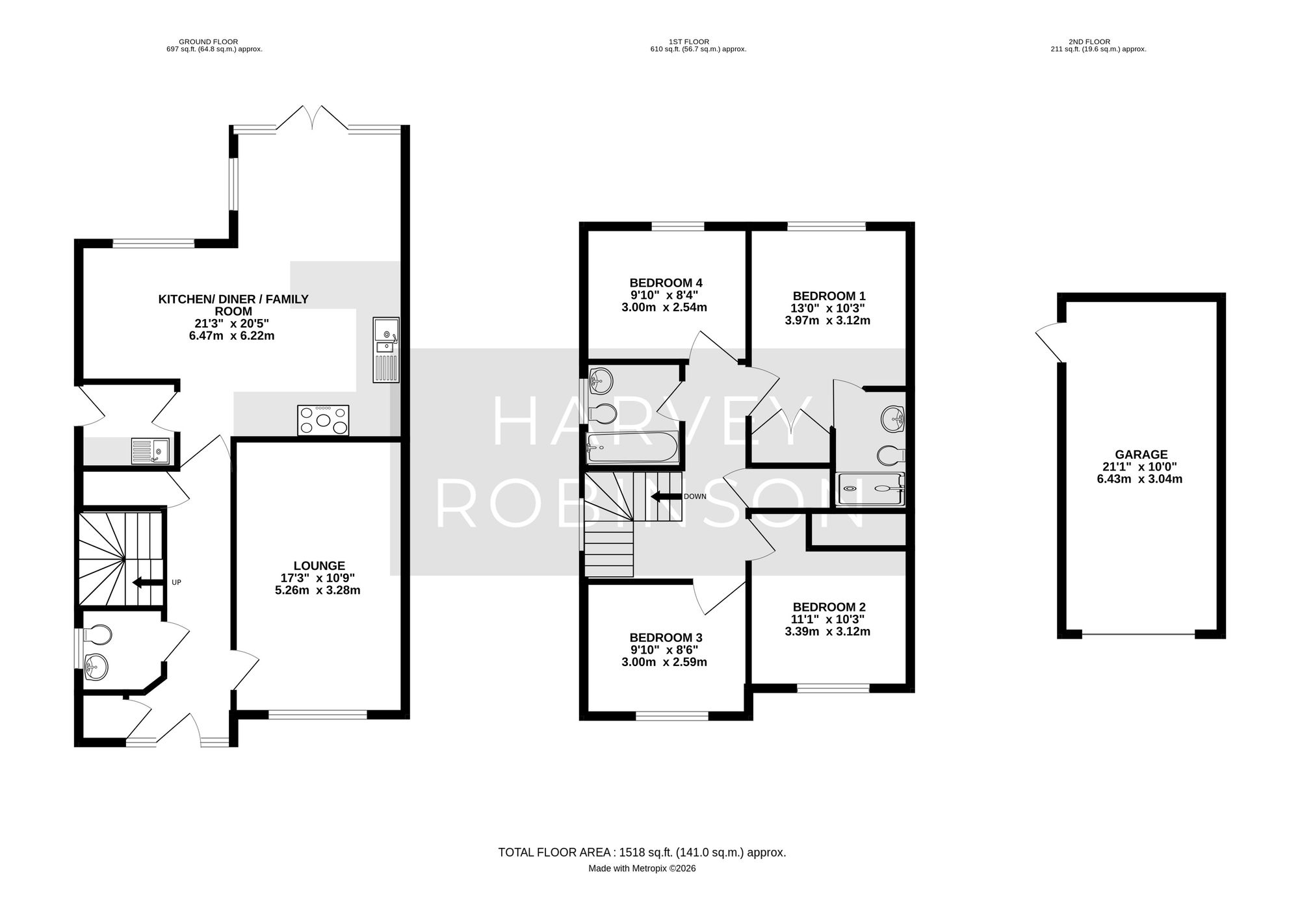 29 Currington Avenue, St. Neots floorplan