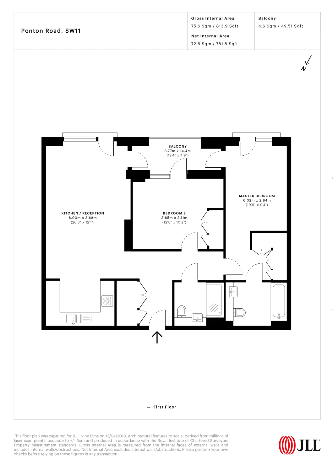 2 Bedrooms Flat to rent in The Residence, Ponton Road, London SW11