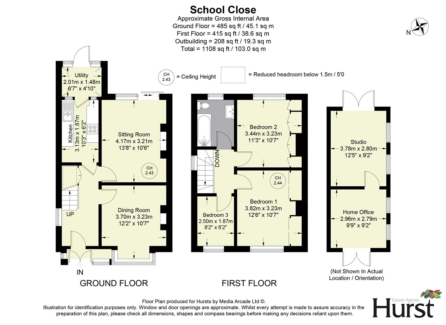 'I  Wonder', School Close, High Wycombe floorplan