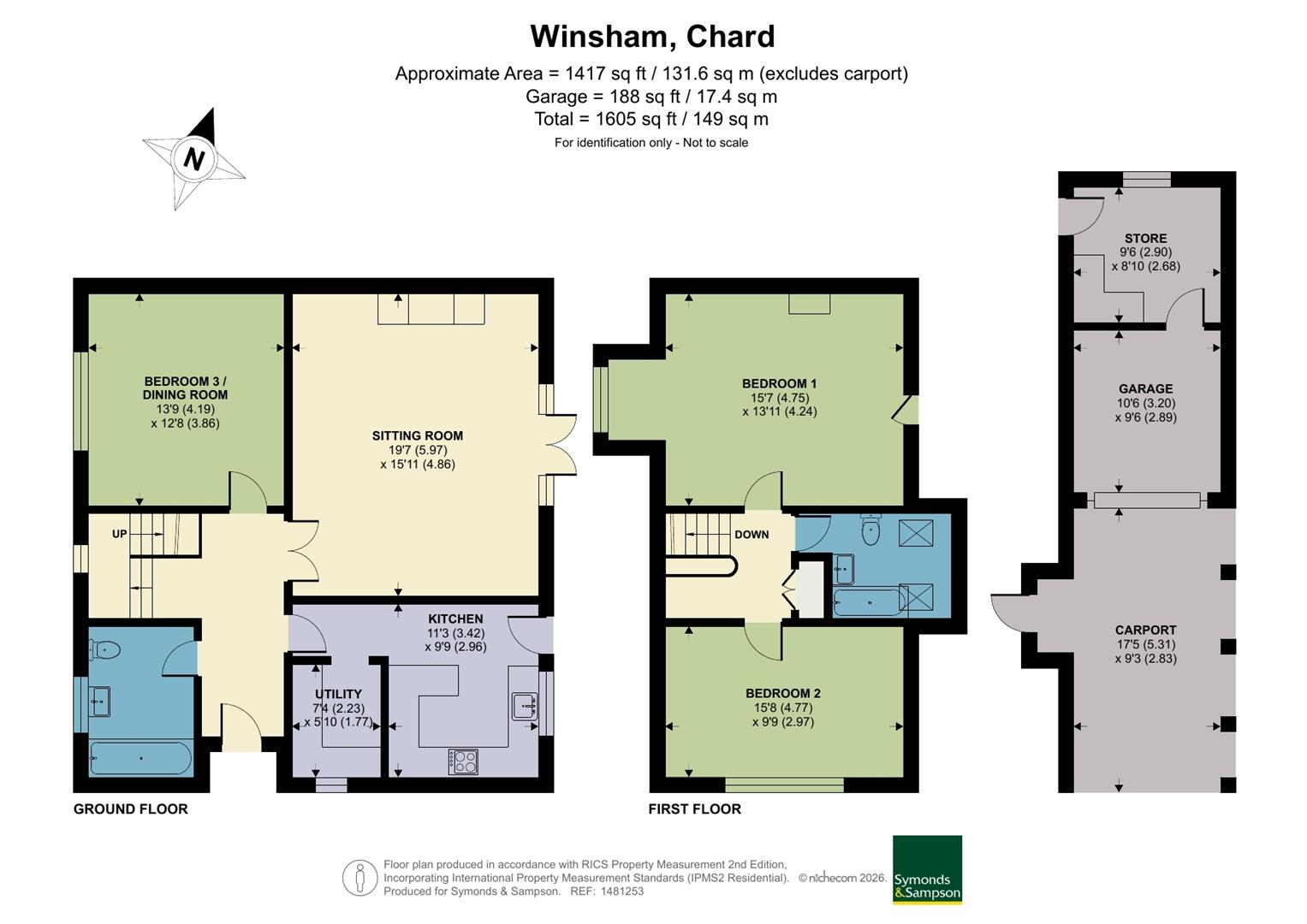 April Cottage, 7 Court Farm Close, Chard floorplan