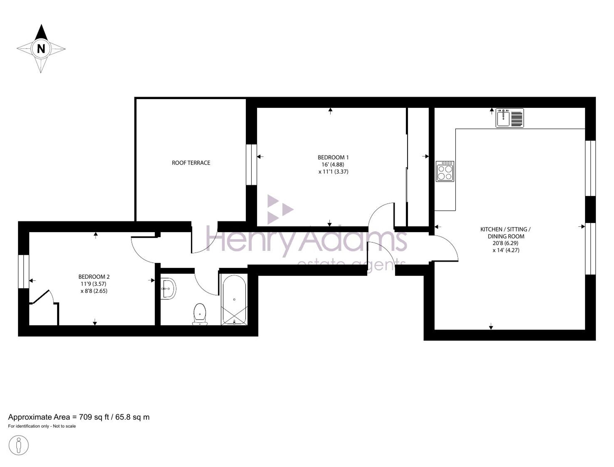 Flat 1, 14 Chapel Street, Petersfield floorplan