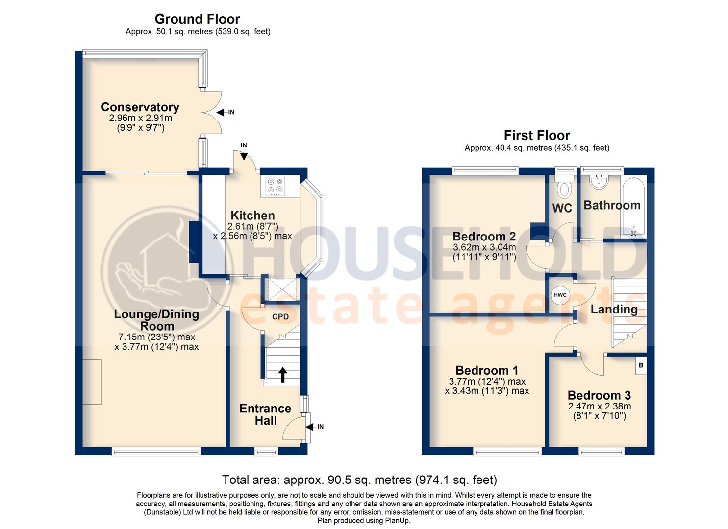 Grampian Way, Luton, Bedfordshire LU3, 3 bedroom semidetached house