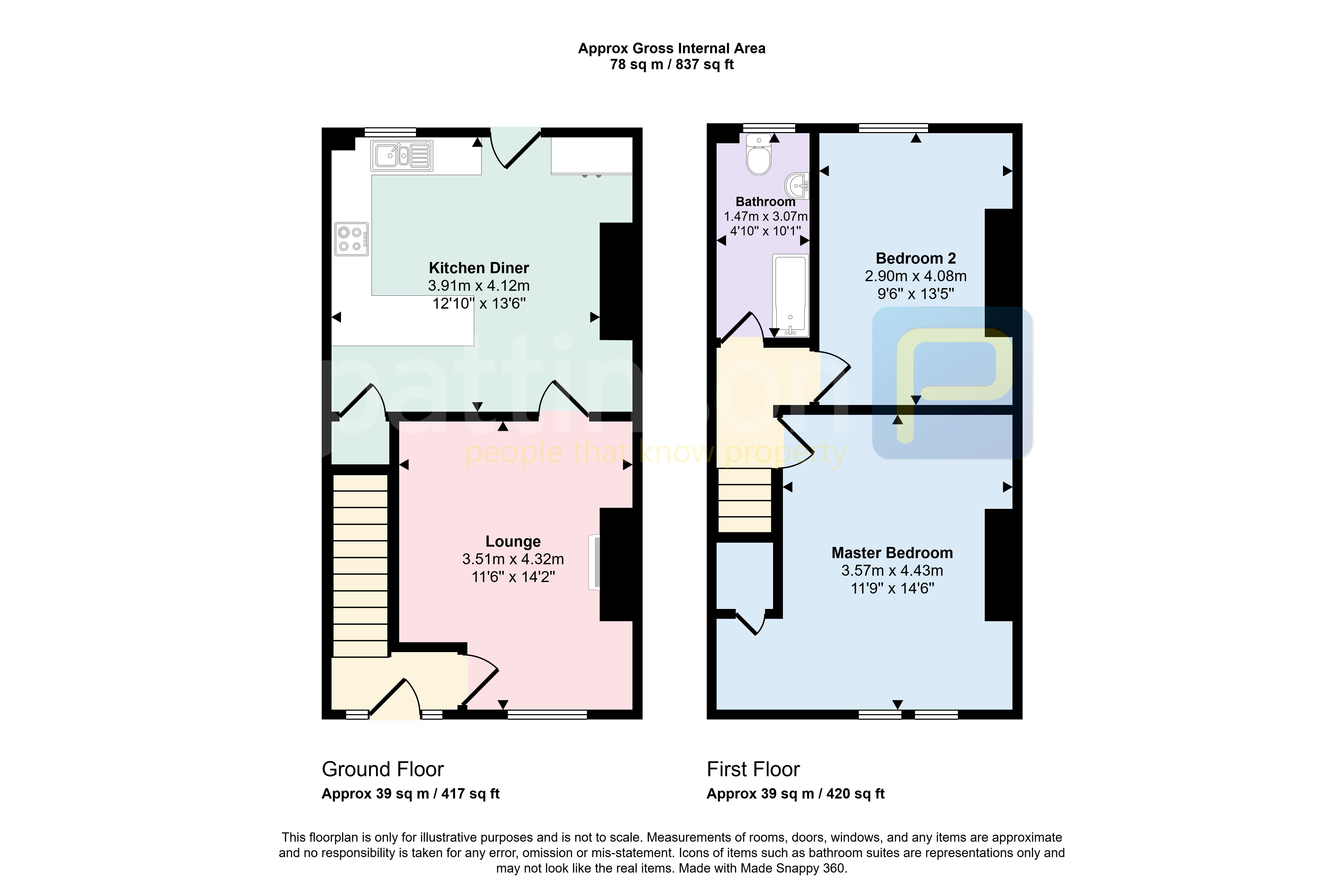 137, Marshall Wallis Road, South Shields floorplan