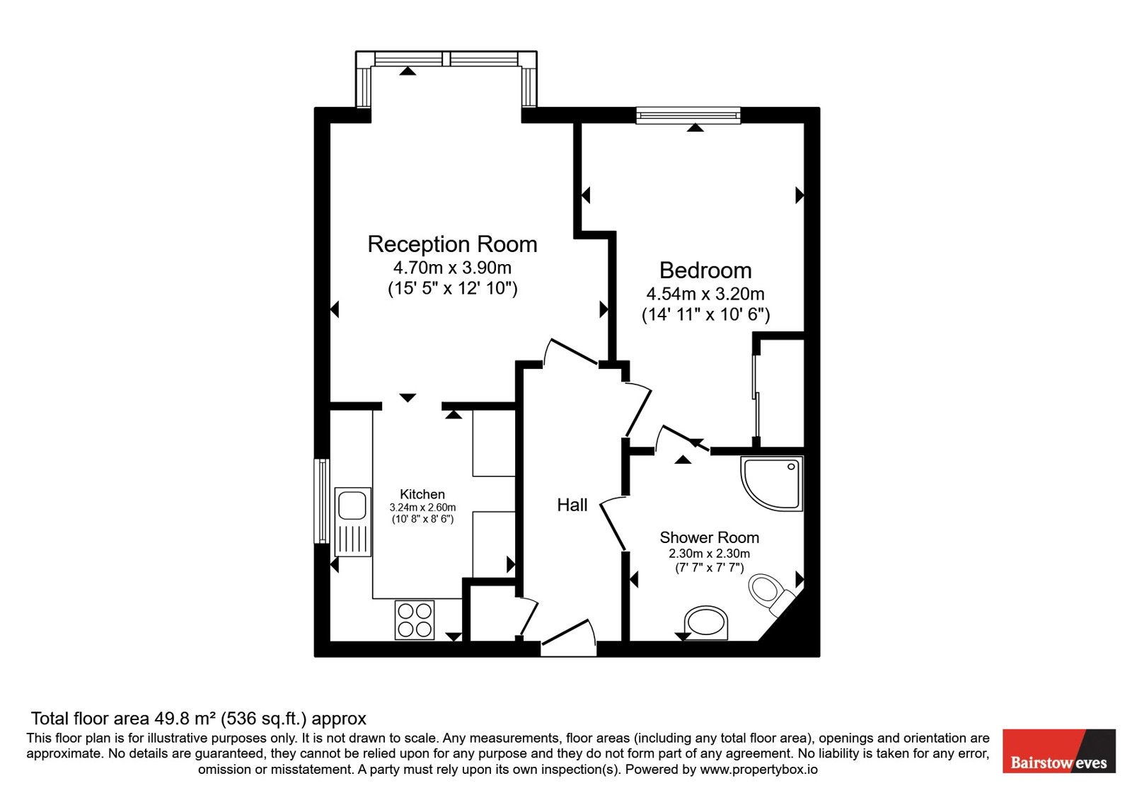 Flat 6 Chartwell House,, Barnardo Drive, Essex floorplan