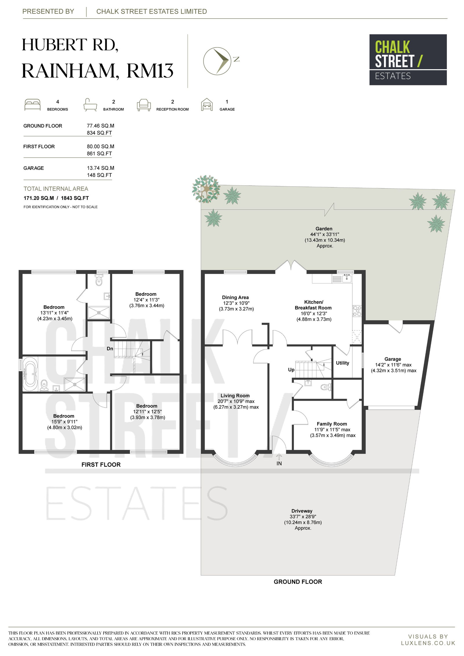 51, Hubert Road, Rainham floorplan