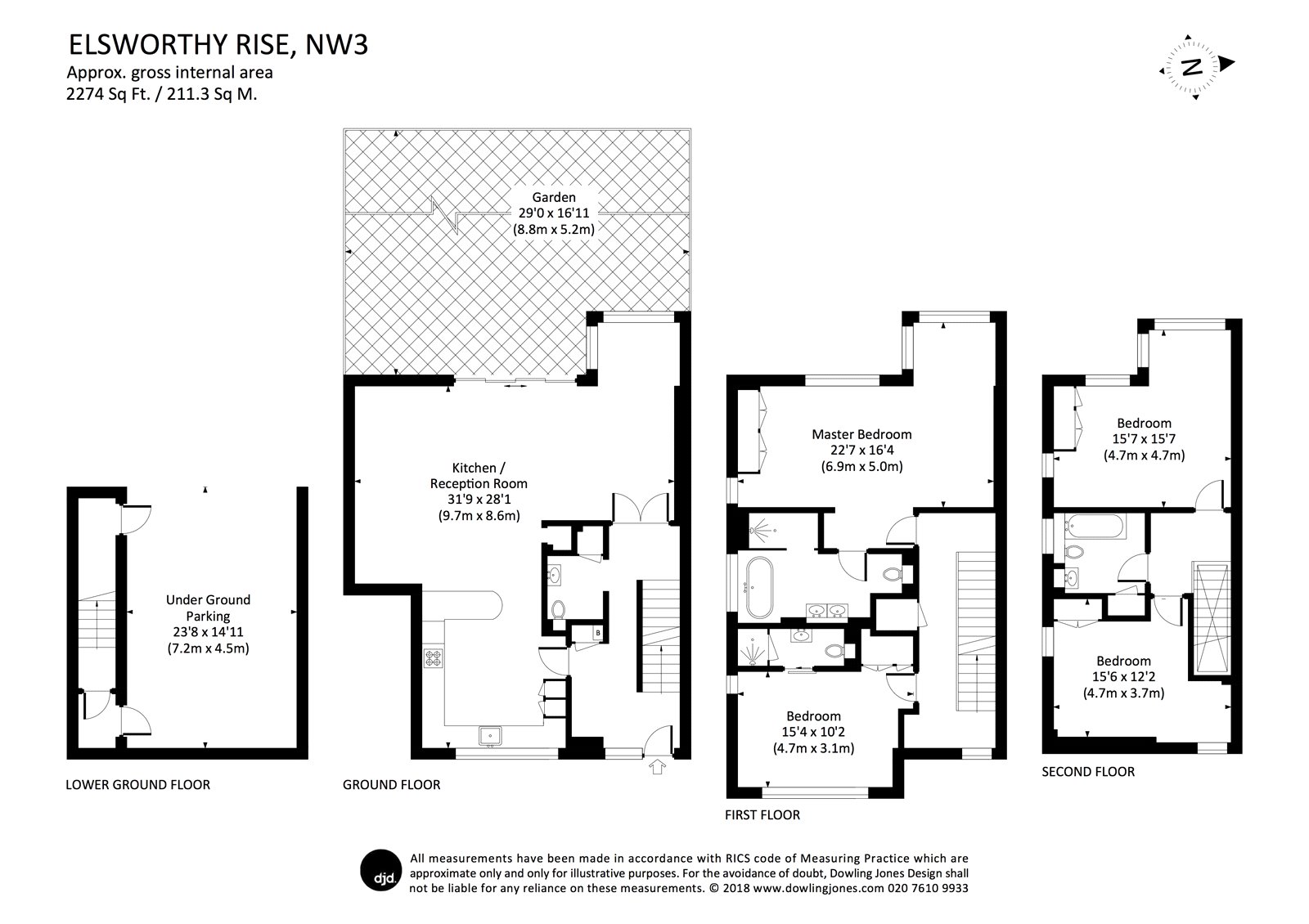 4 Bedrooms  for sale in Elsworthy Rise, Adelaide Road, London NW3