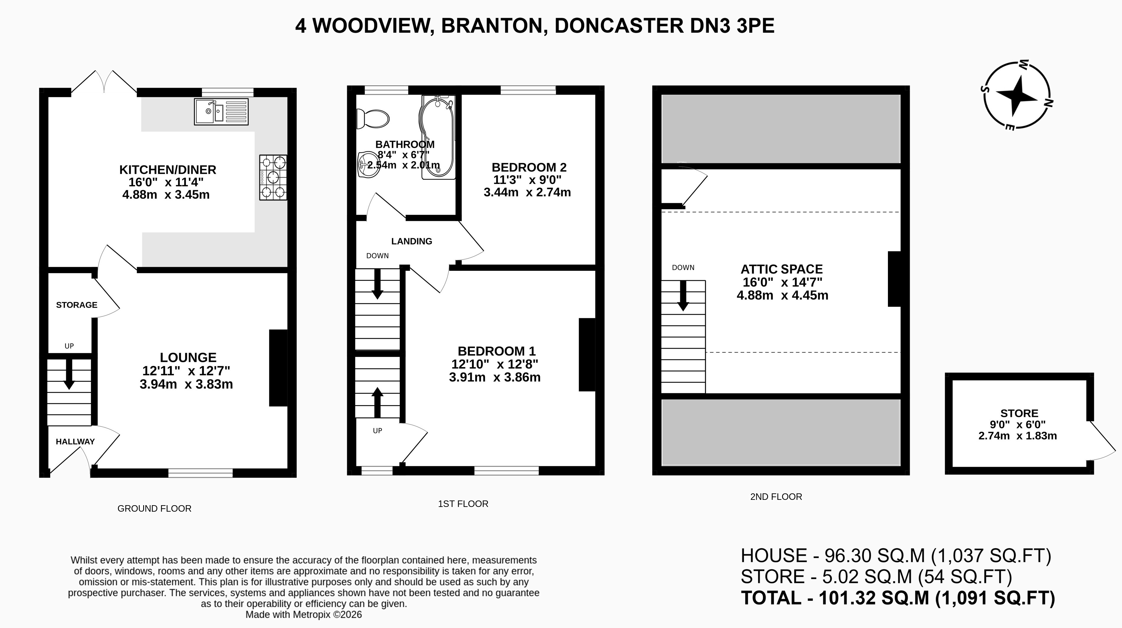 4, Woodview, Doncaster floorplan