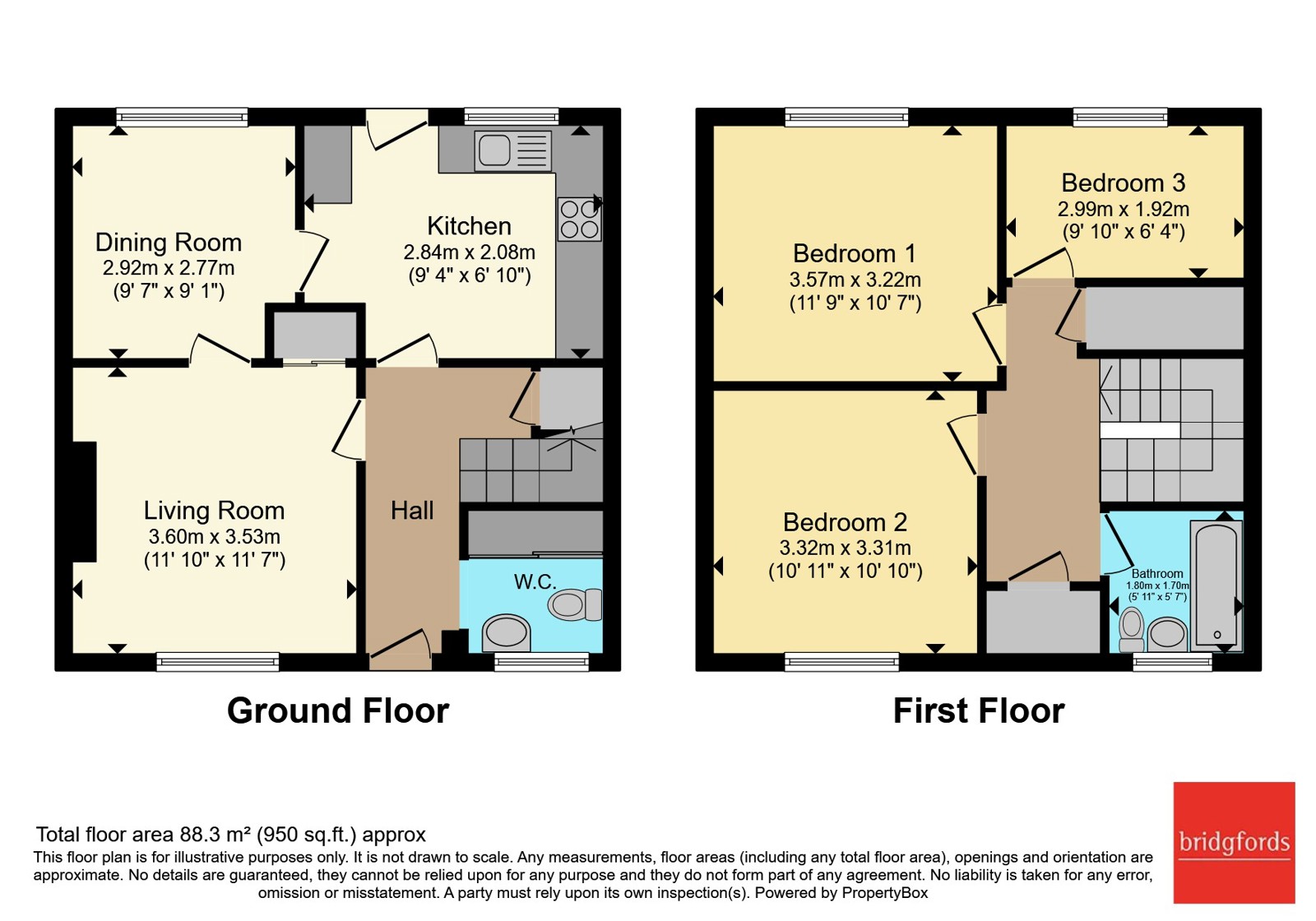 6, Clanford Close, Staffordshire floorplan