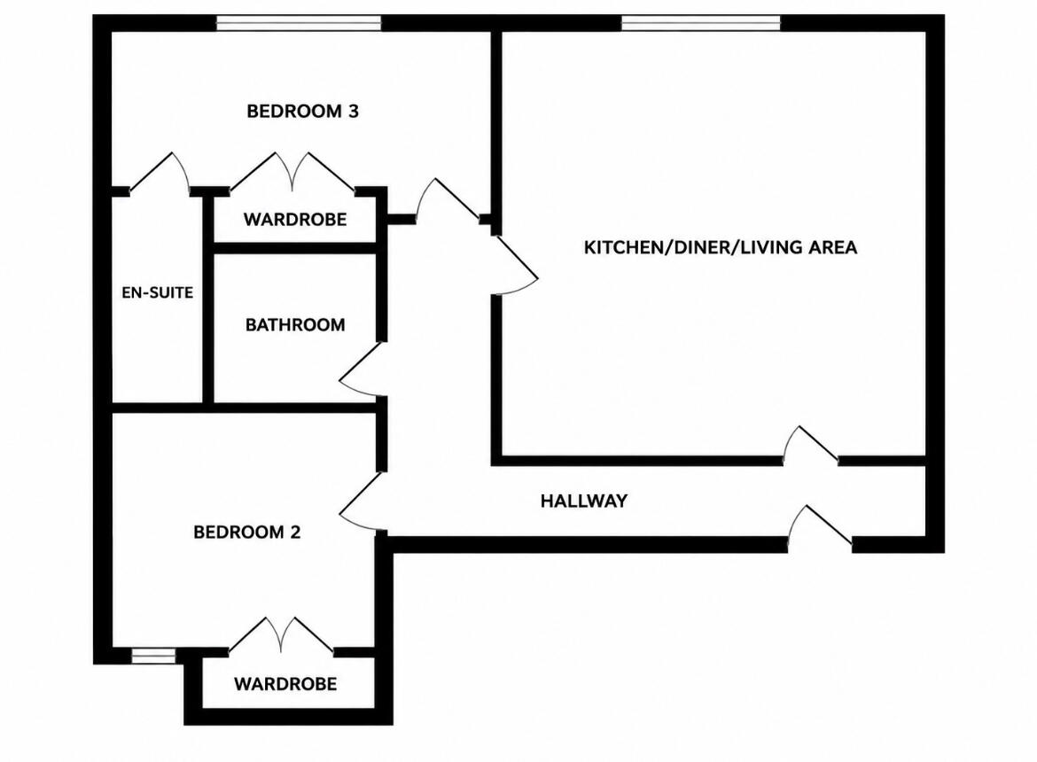 Apartment 3, 54, Englands Lane, Great Yarmouth floorplan