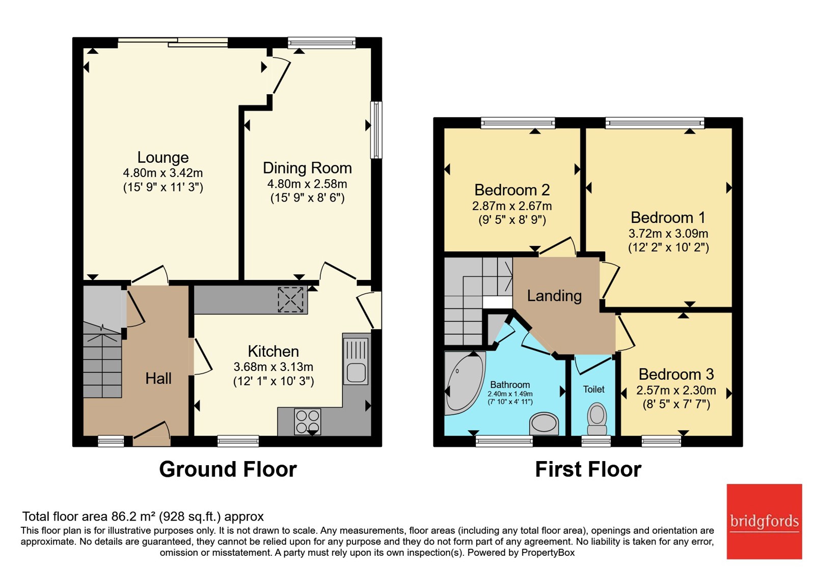 38, Ridge Crescent, Stockport floorplan