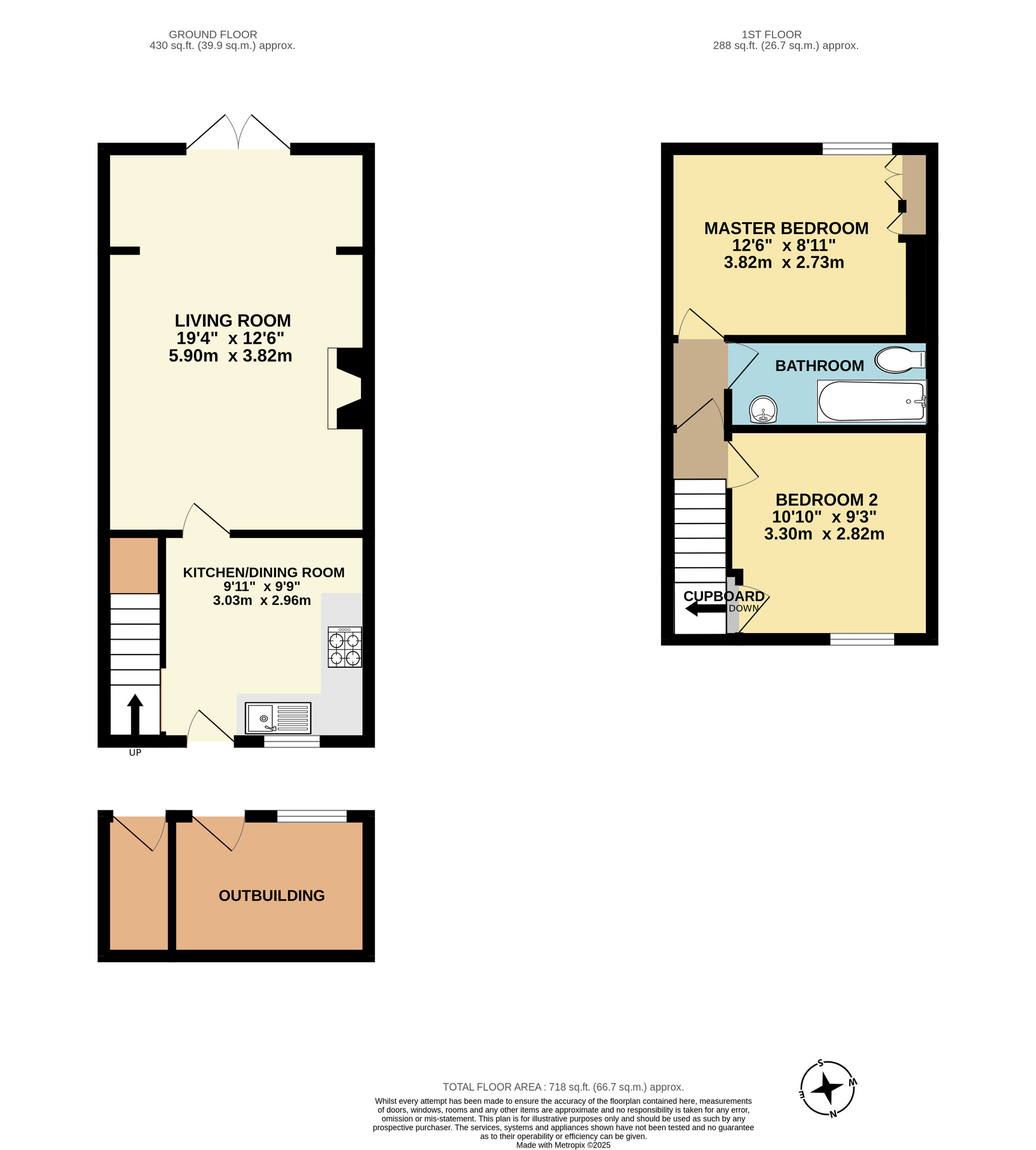 4 South View Terrace, Taunton floorplan