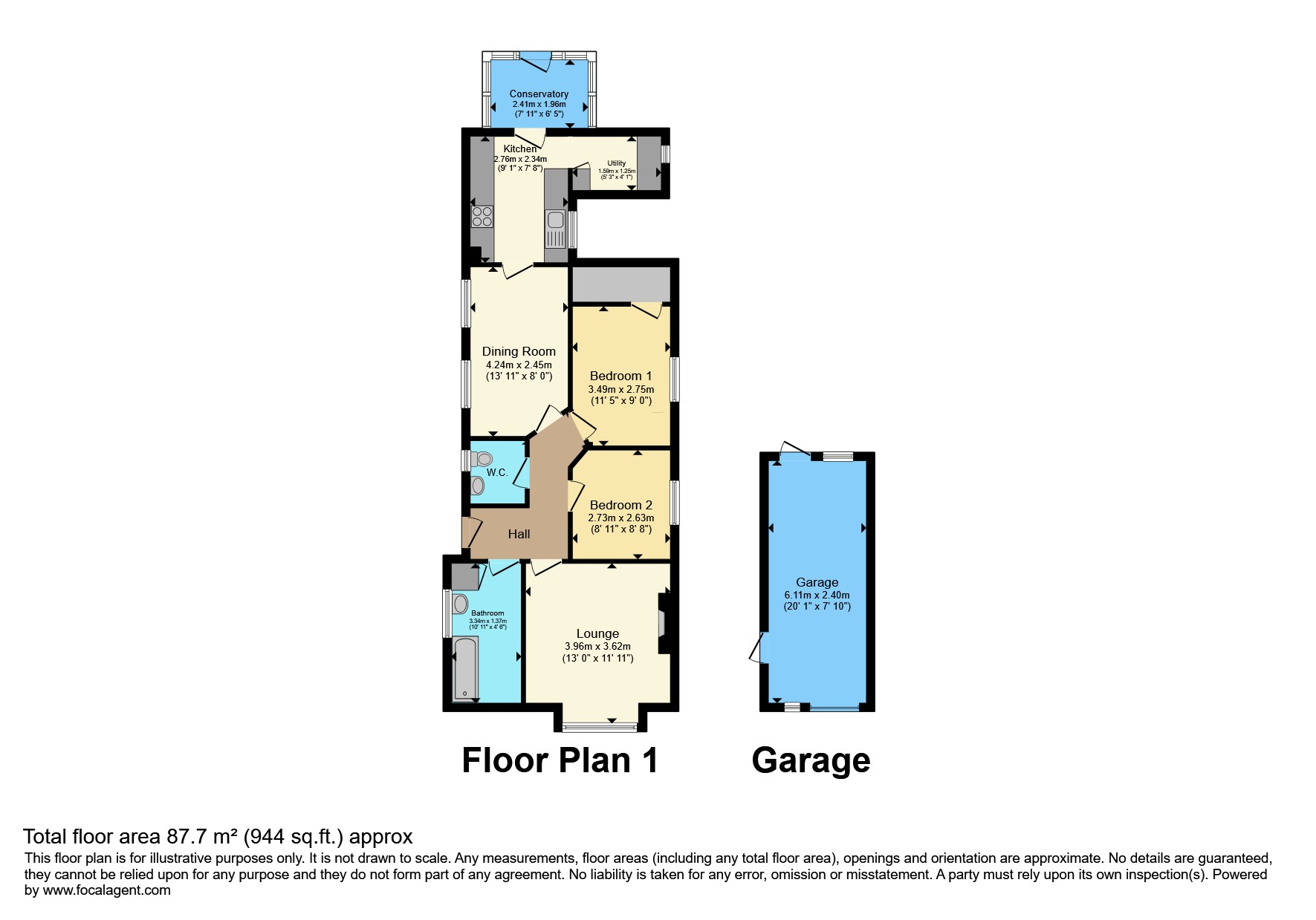 12, Rosehill Road, Rhyl floorplan