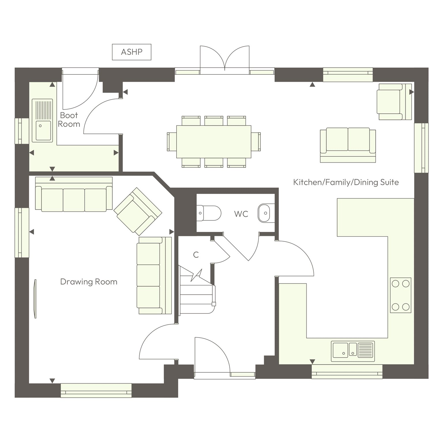 17 Kestrel Close, The Buttercups,, 17 Kestrel Close, The Buttercups, Dursley floorplan
