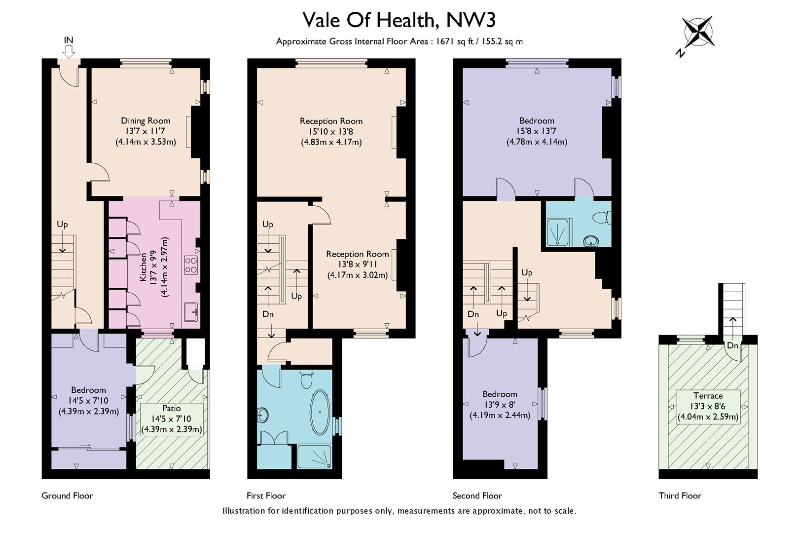 3 Bedrooms  for sale in The Vale Of Health, Hampstead NW3