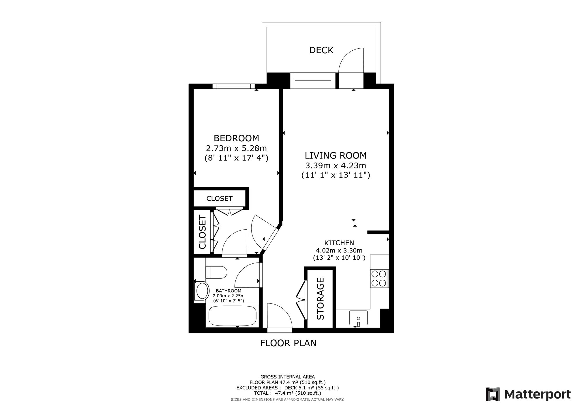 Apt 101, 65 Shadwell Street, Birmingham floorplan