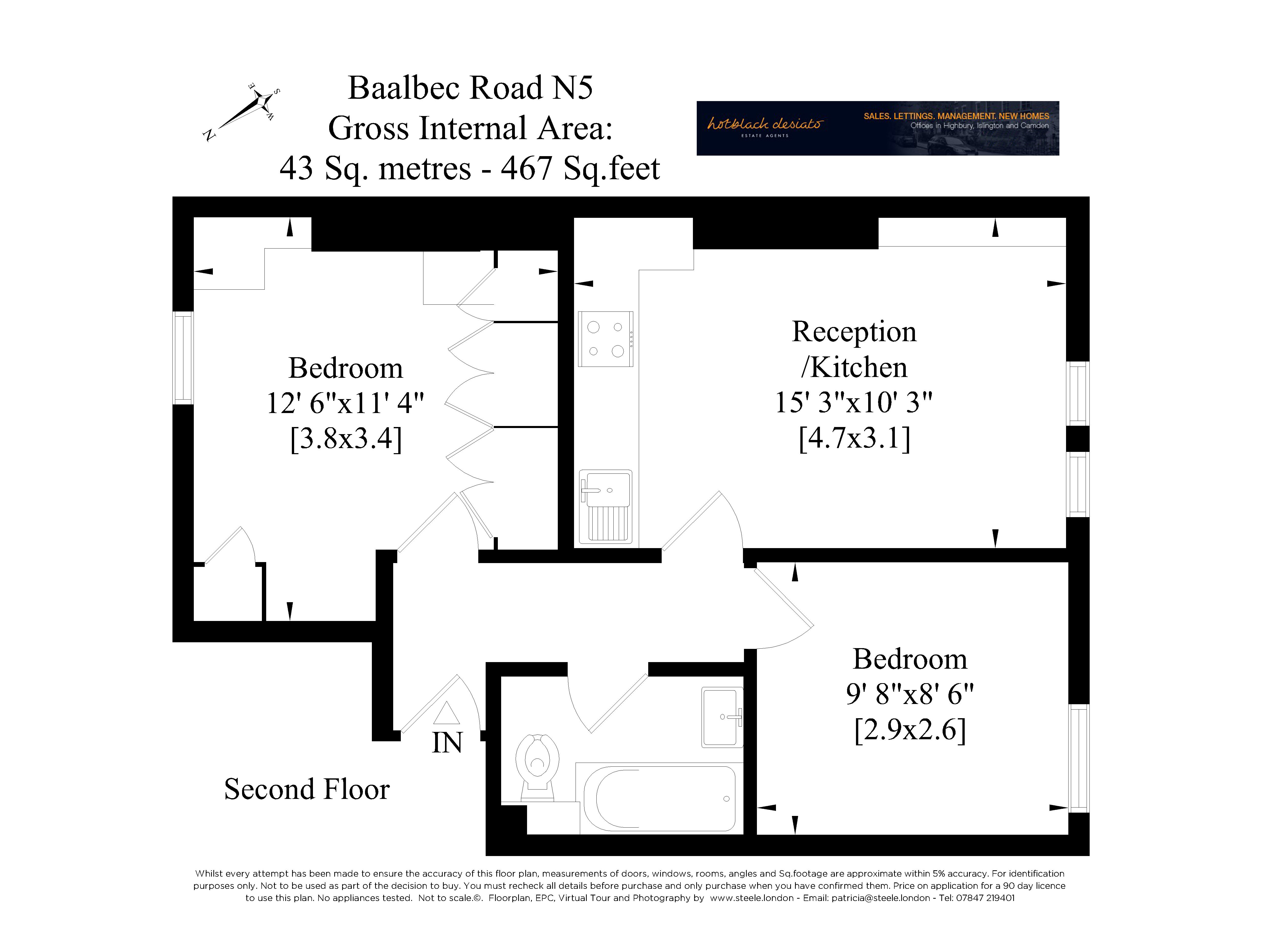 35c, Baalbec Road, London floorplan