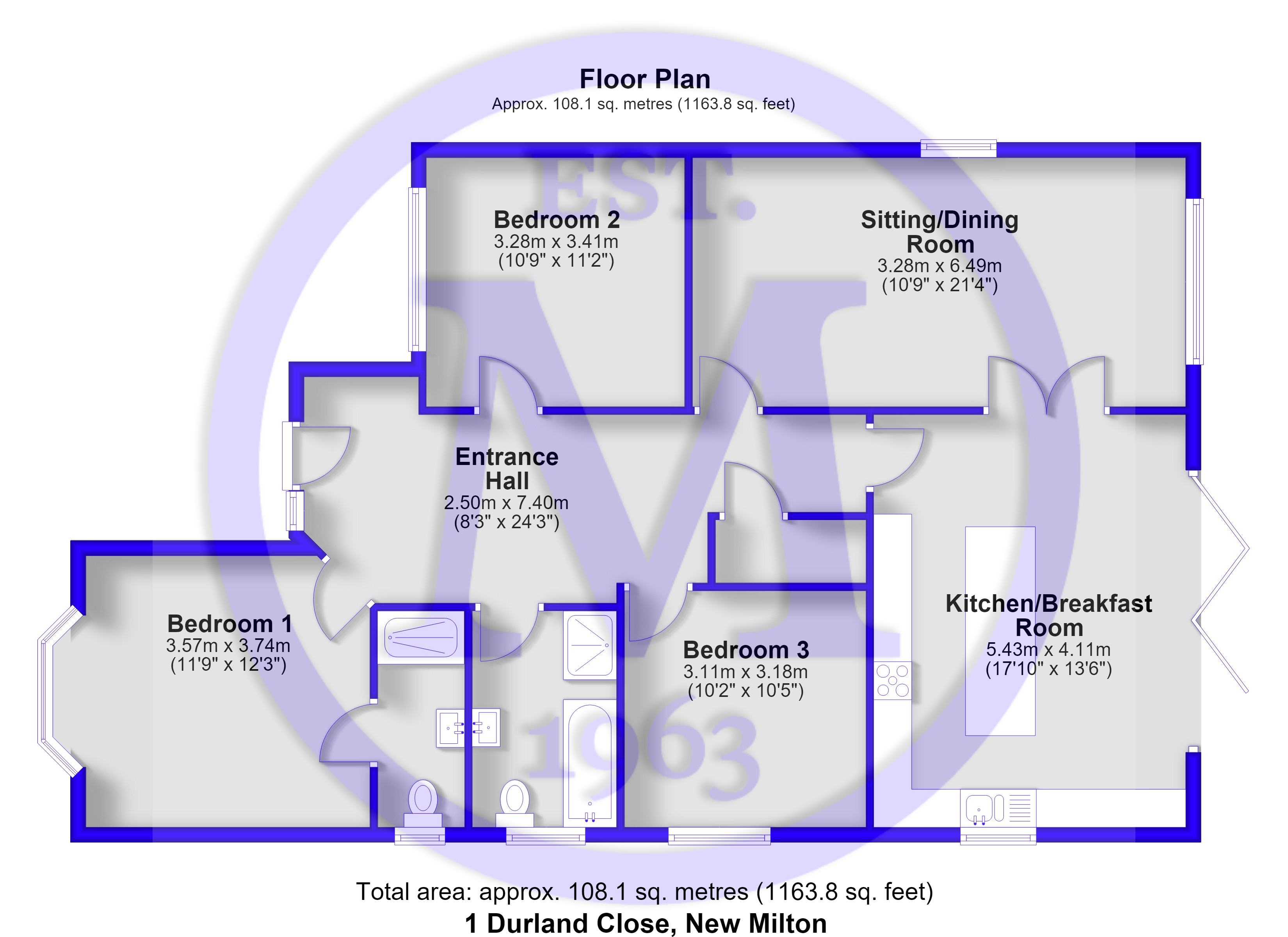 1, Durland Close, Hampshire floorplan