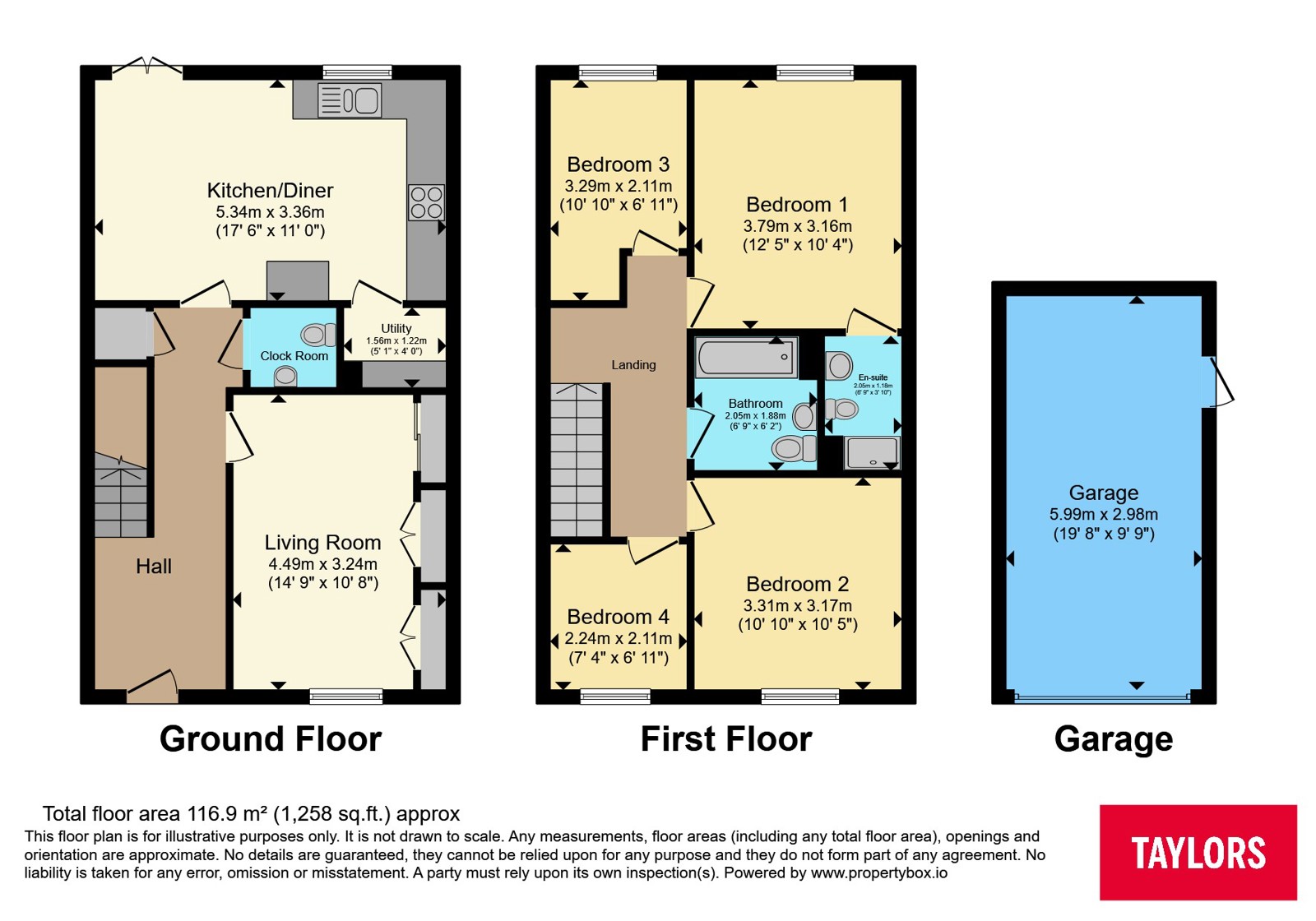 7, Arnold Rise, Bedfordshire floorplan