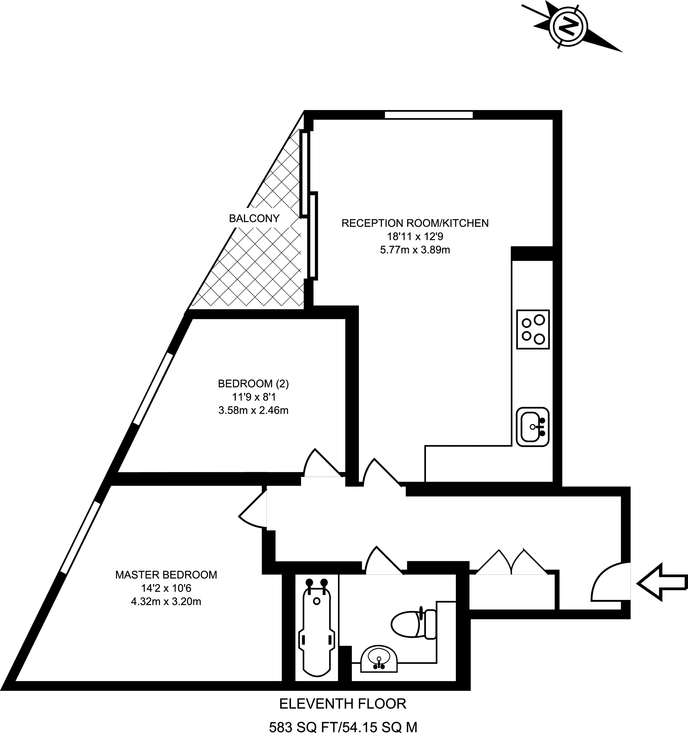 2 Bedrooms Flat to rent in Venice Corte, Lewisham SE13