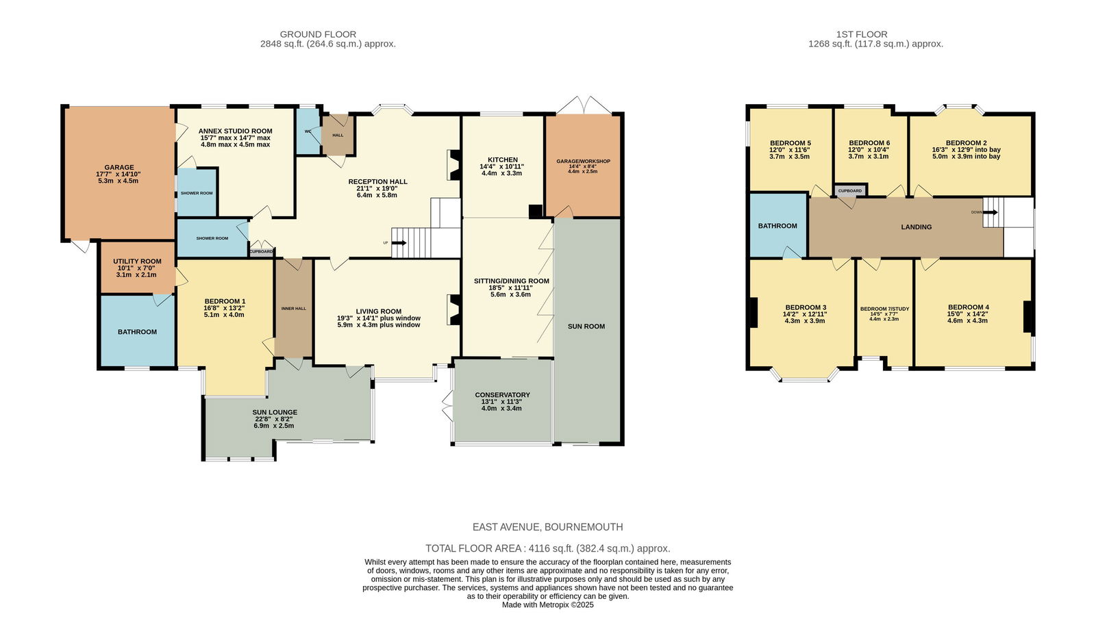 47, East Avenue, Bournemouth floorplan