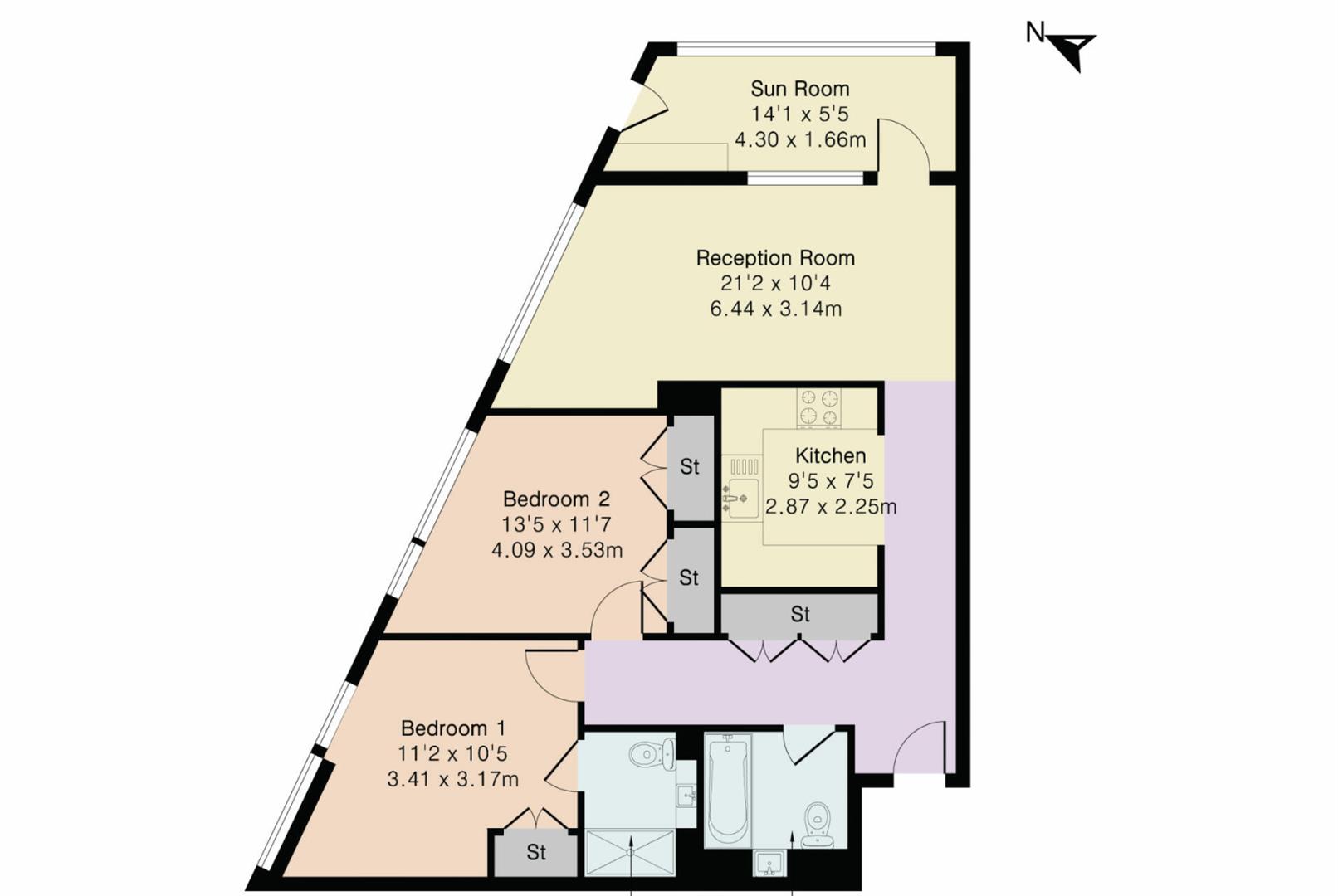 Amory Tower, Canary Wharf, London floorplan