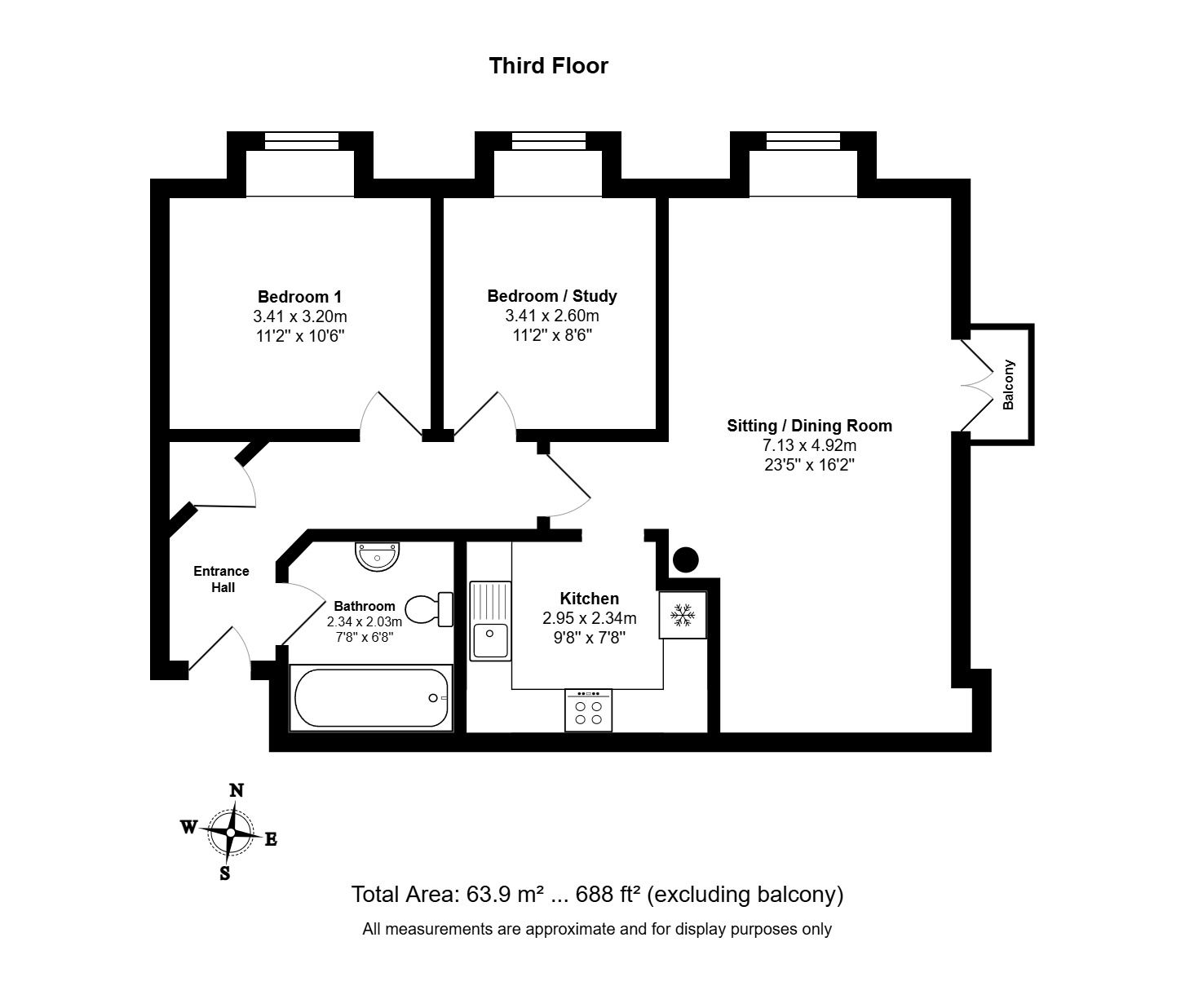 The Old Mill,3.6, London Road, St. Ives floorplan