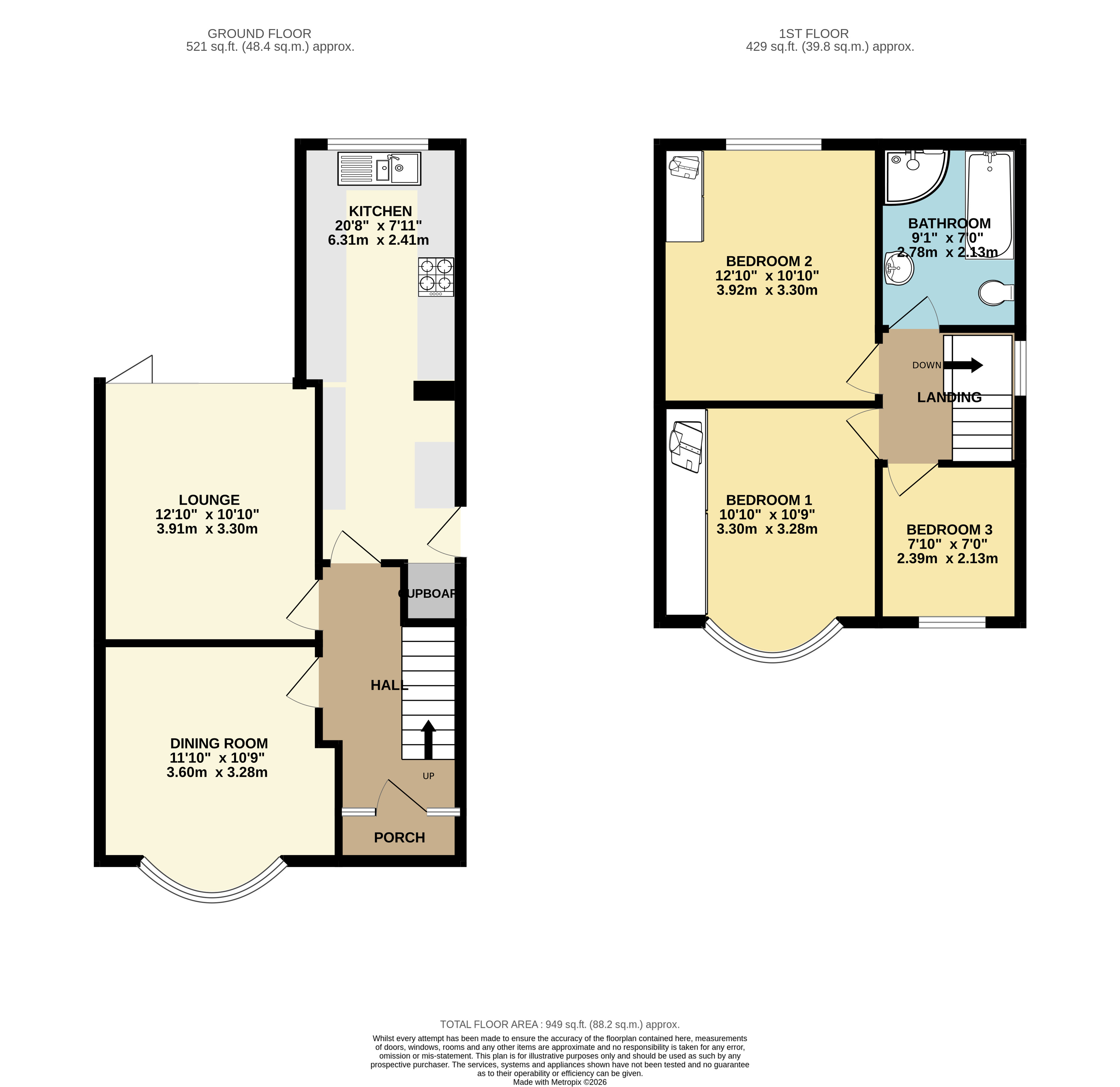 159, Higham Lane, Nuneaton floorplan