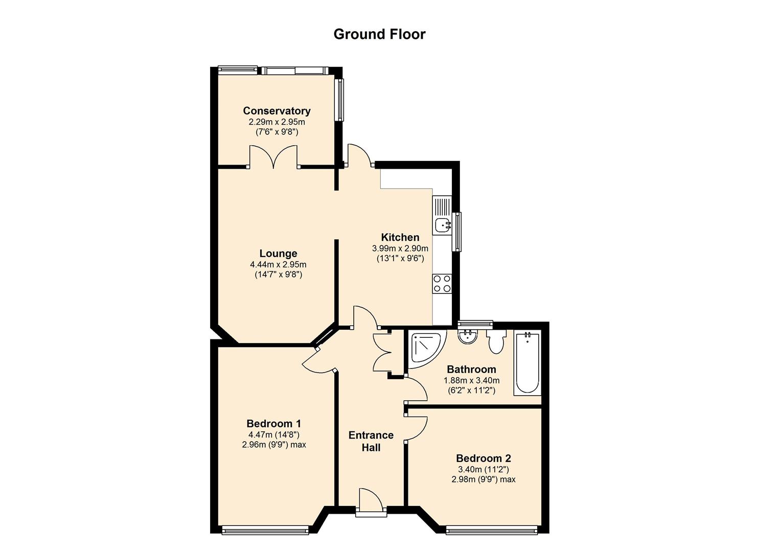 2, Nelson Road, Ashford floorplan