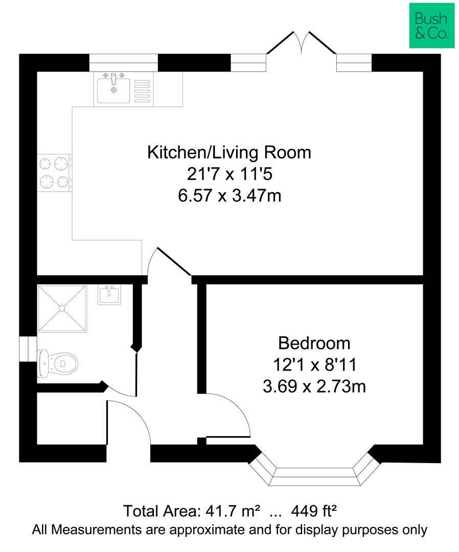 Flat A, The Stables, St. Johns Road, St. Ives floorplan