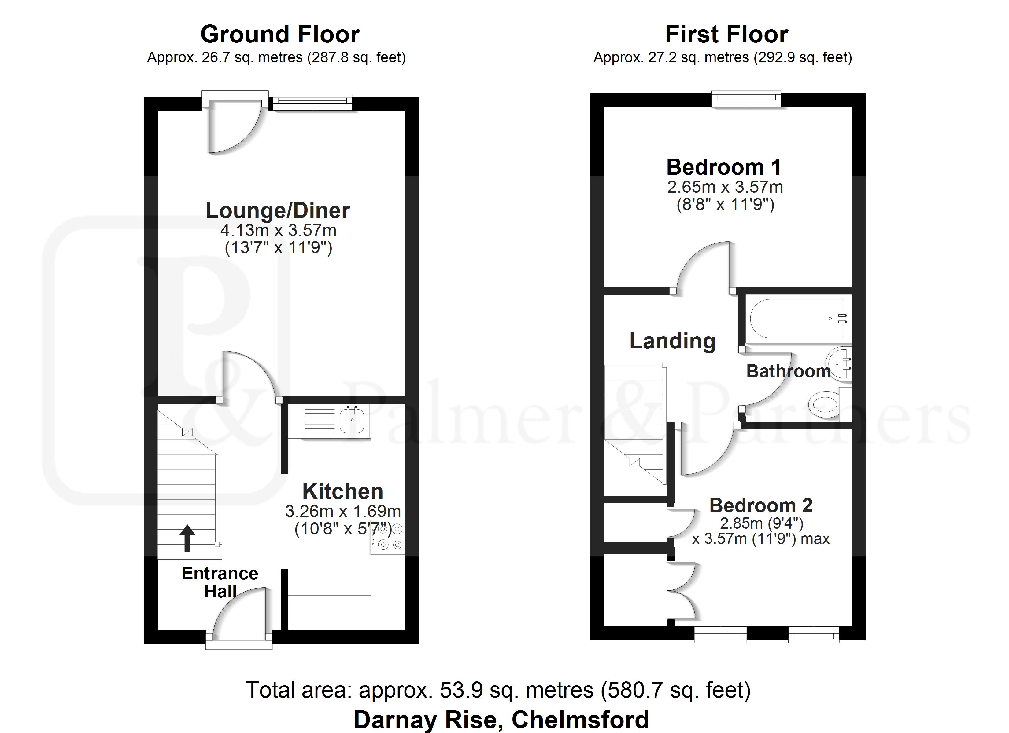 57, Darnay Rise, Essex floorplan