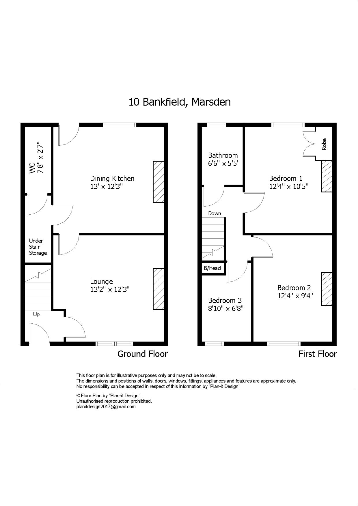 10, Bankfield, Marsden floorplan