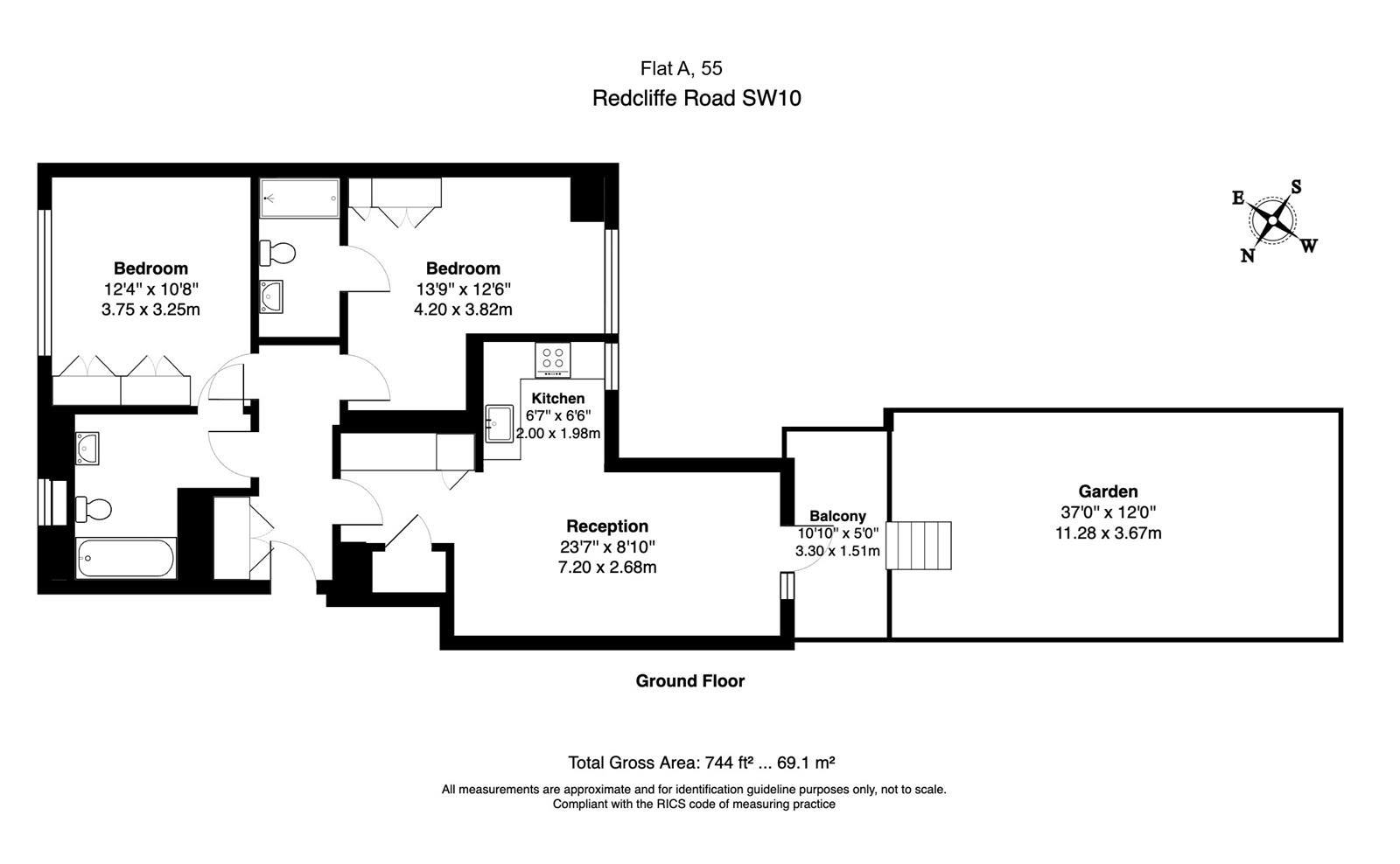 A, THE REDCLIFFE, REDCLIFFE ROAD, London floorplan