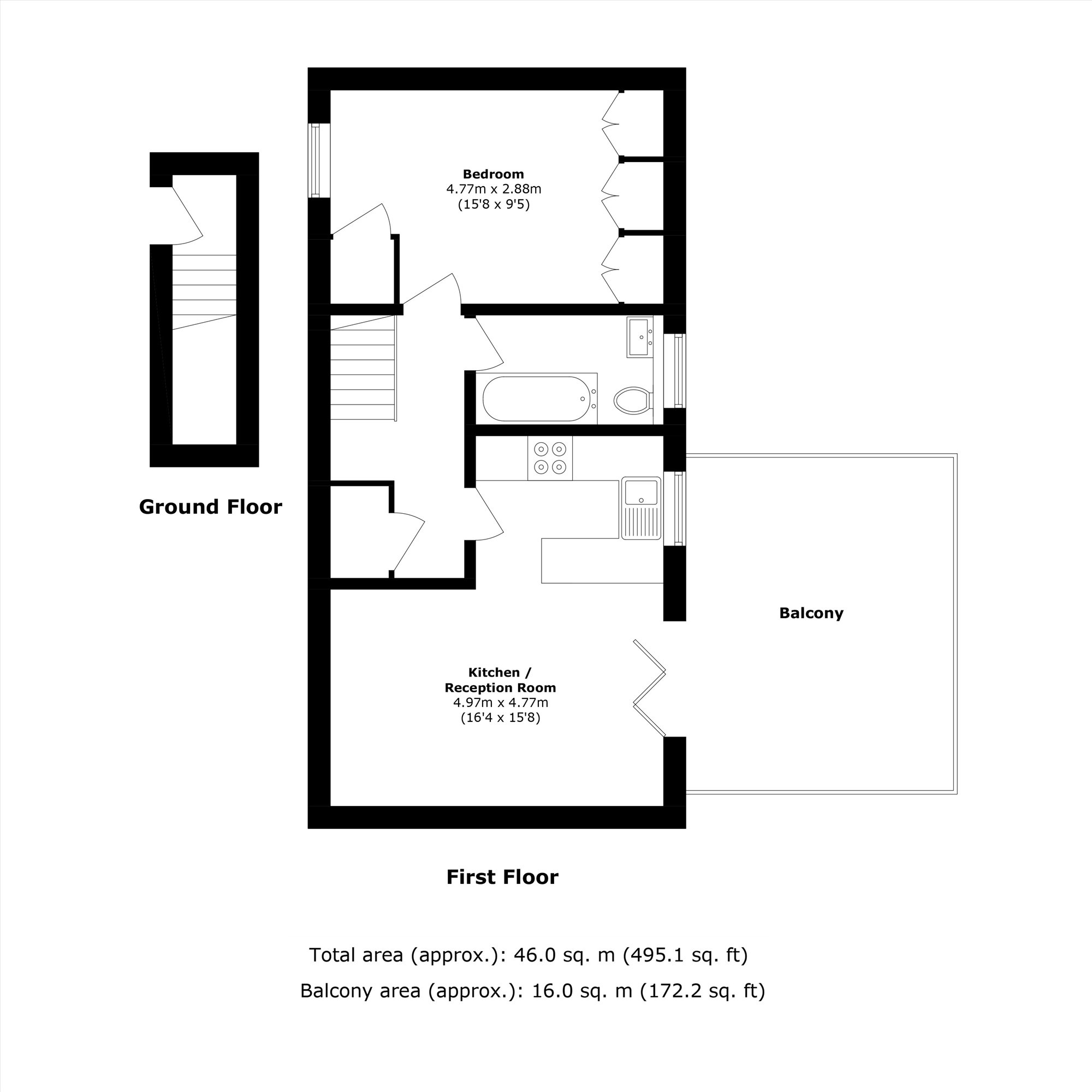 Wine Close, London floorplan