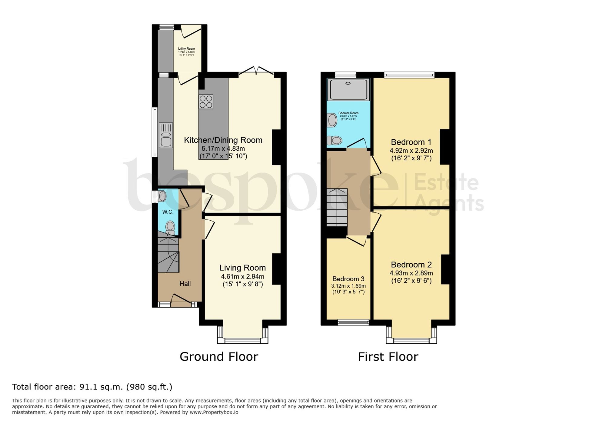 52 Baker Street, Reading floorplan