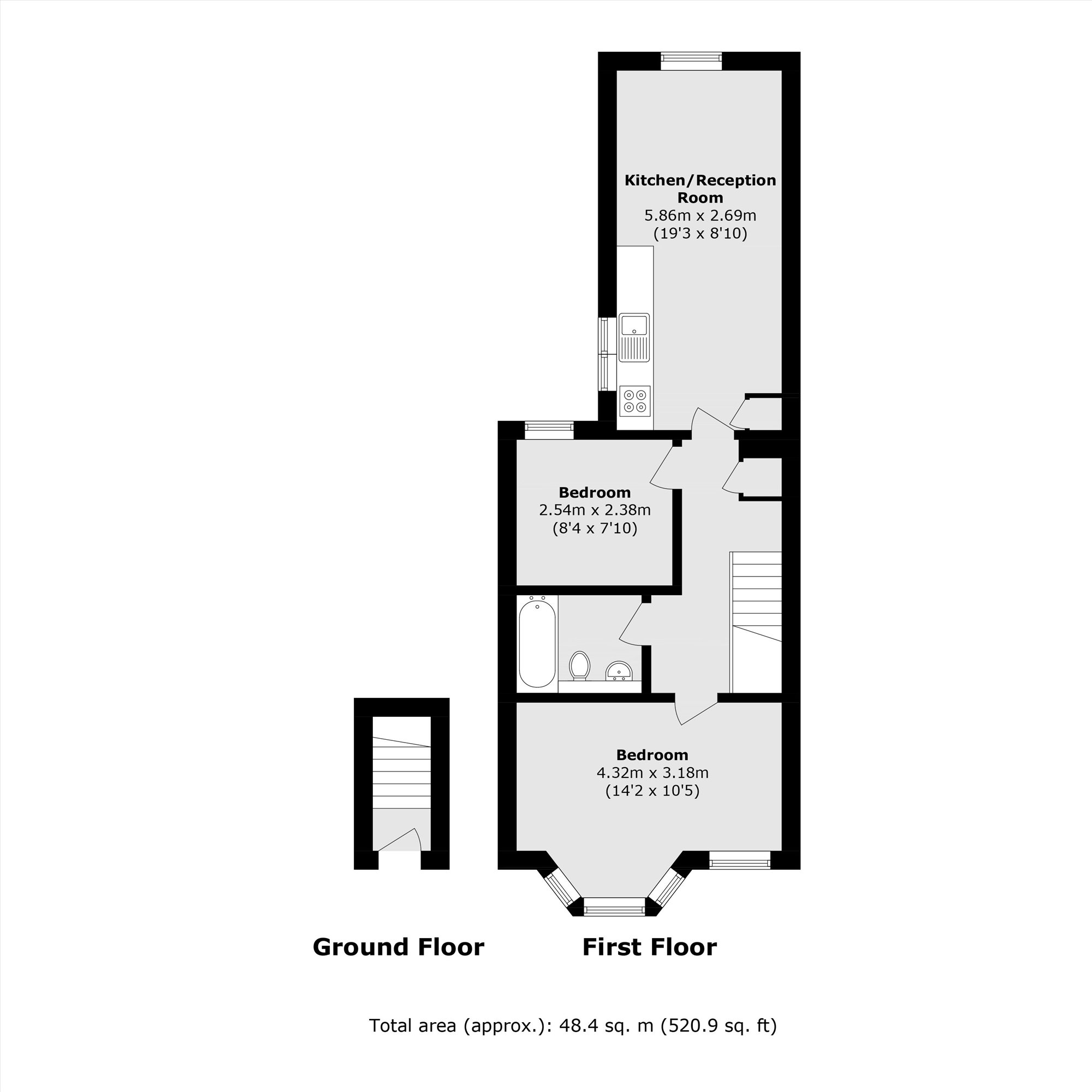 Whitehorse Lane, London floorplan