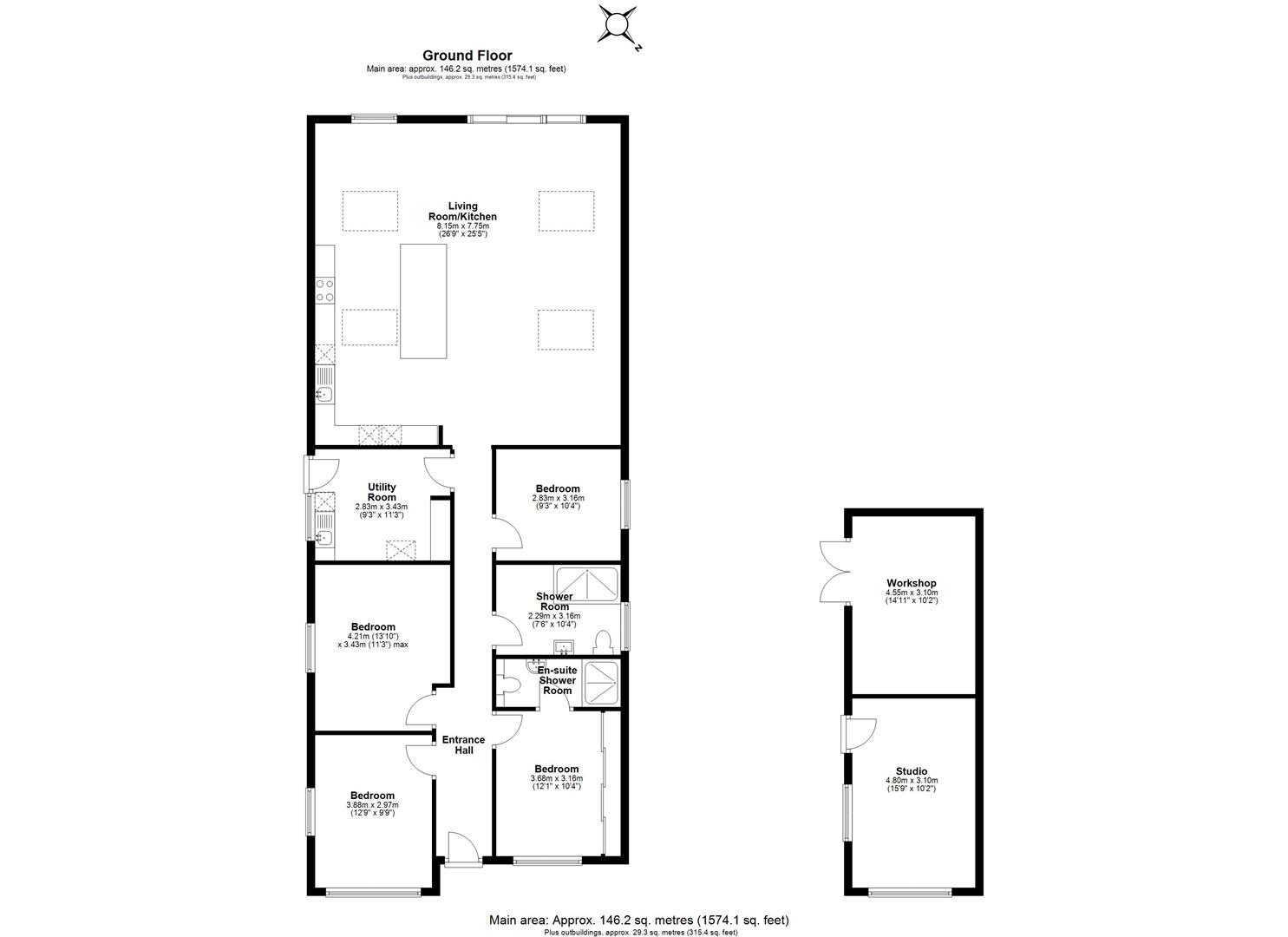 Westonville, Bullockstone Road, Herne Bay floorplan