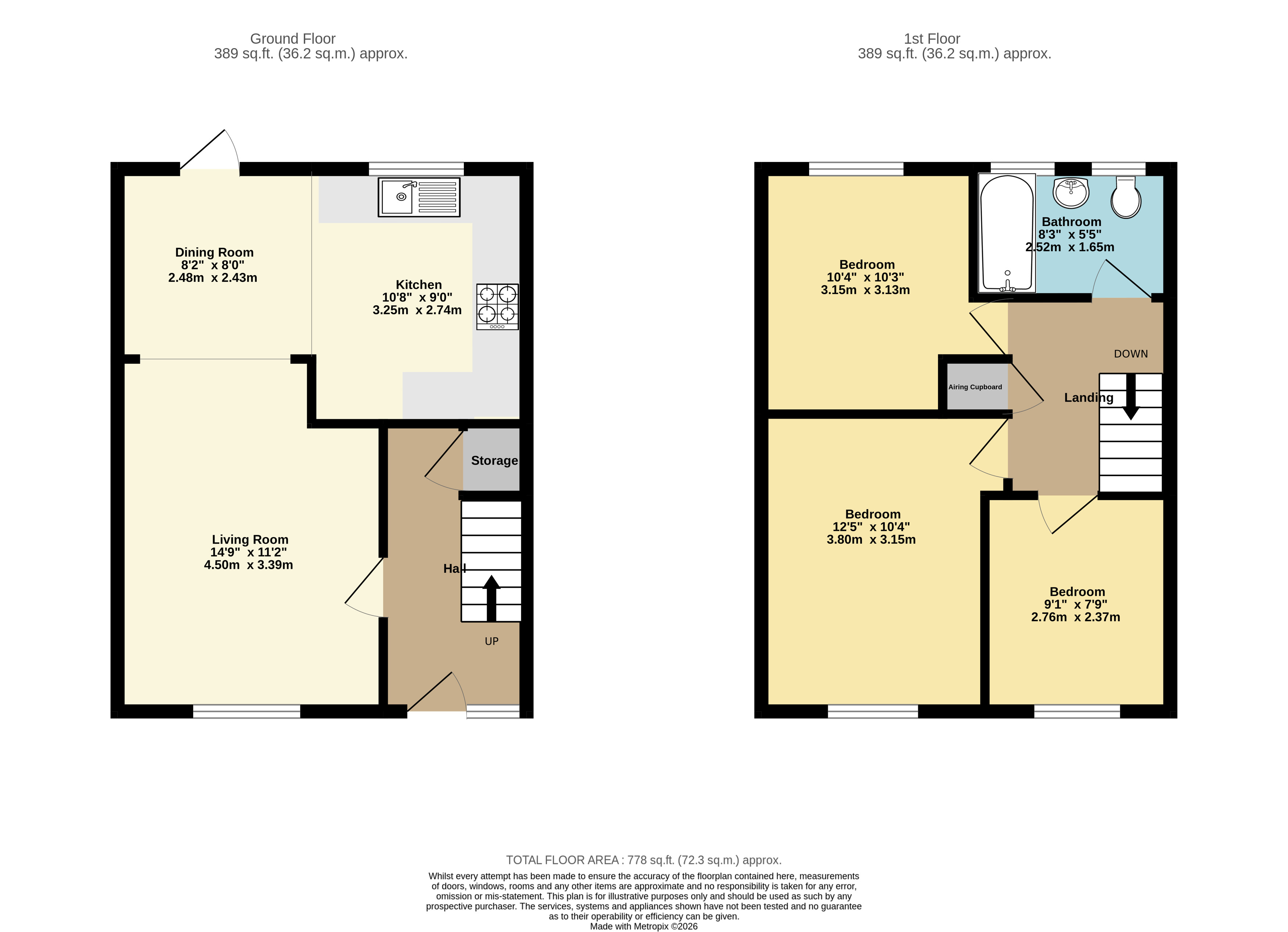 22, Masefield Way, Bristol floorplan