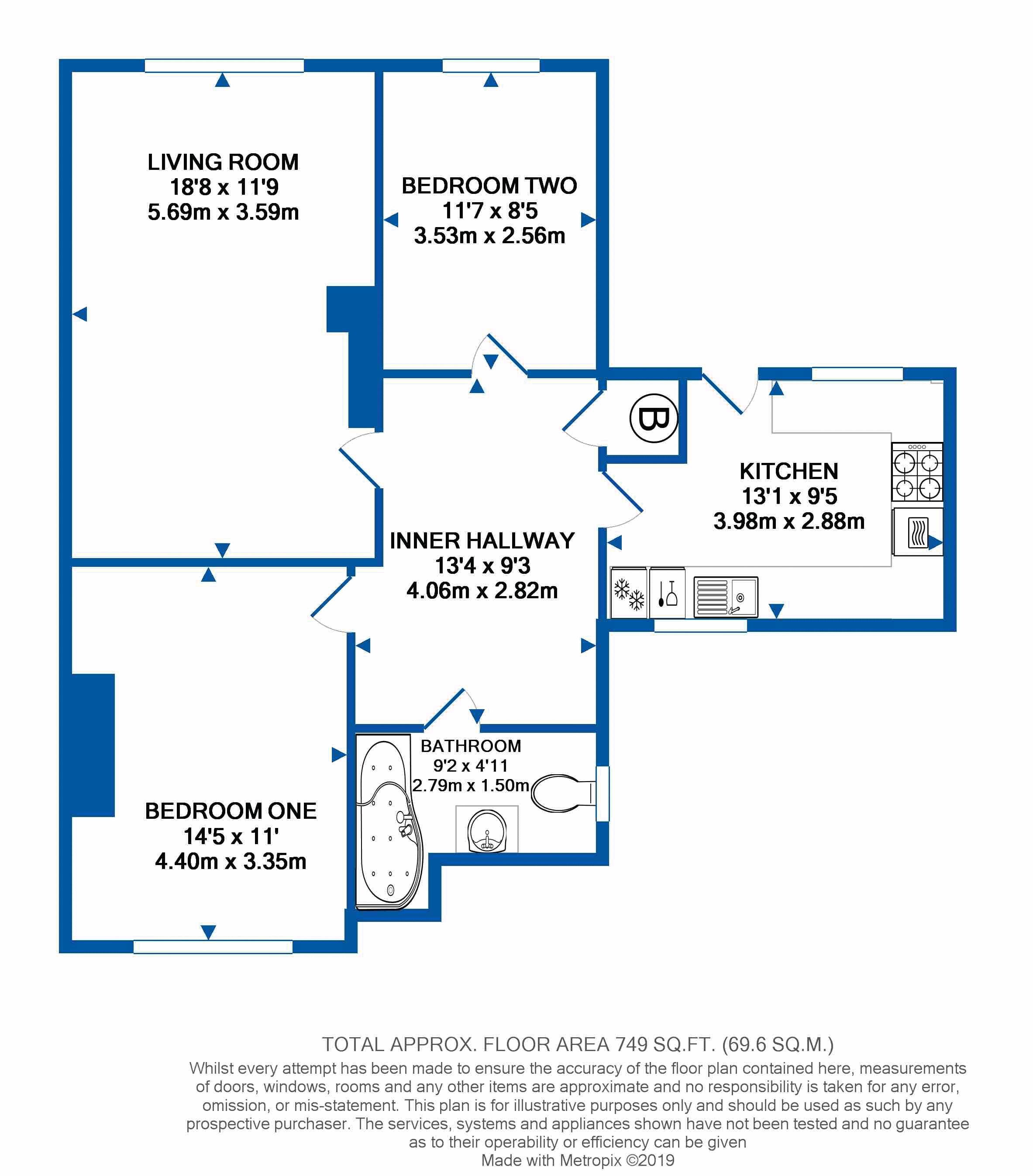 2 Bedrooms Flat for sale in Ninehams Road, Caterham CR3