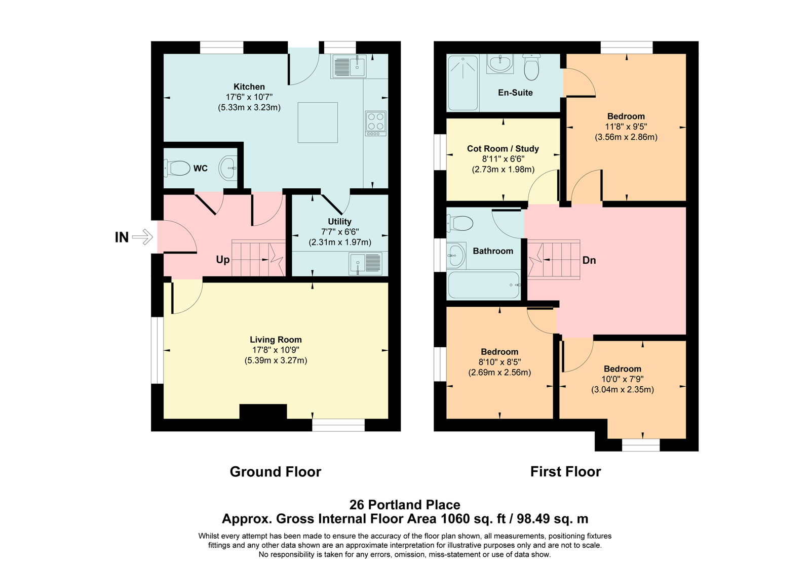 26, Portland Place, Stoke-on-Trent floorplan