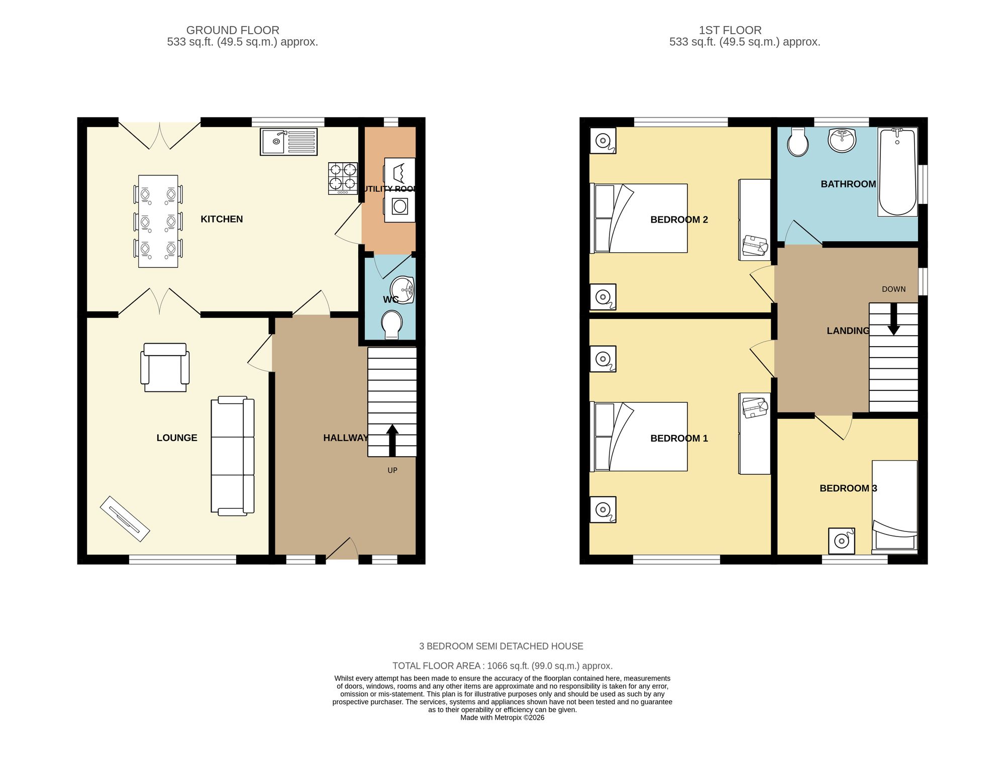 41 Sunny Bank Walk, Mirfield floorplan