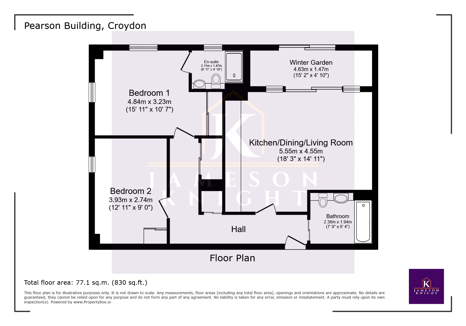 Flat 61 Pearson Building 8, Station Road, Greater London floorplan