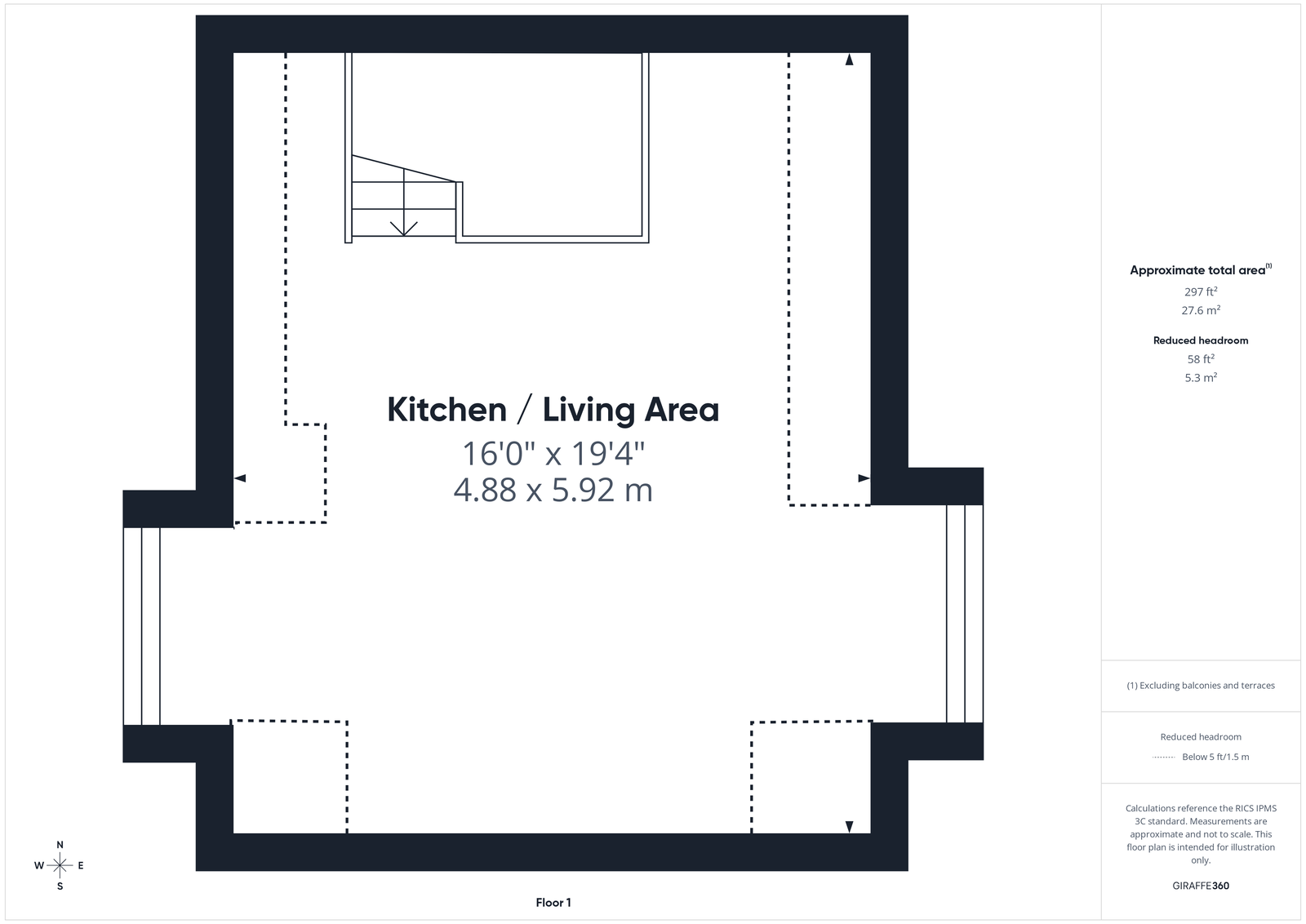 14,Flat 2 Captains View, Silver Street, Whitby floorplan