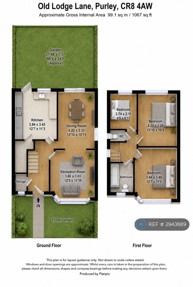 Old Lodge Lane, Purley floorplan