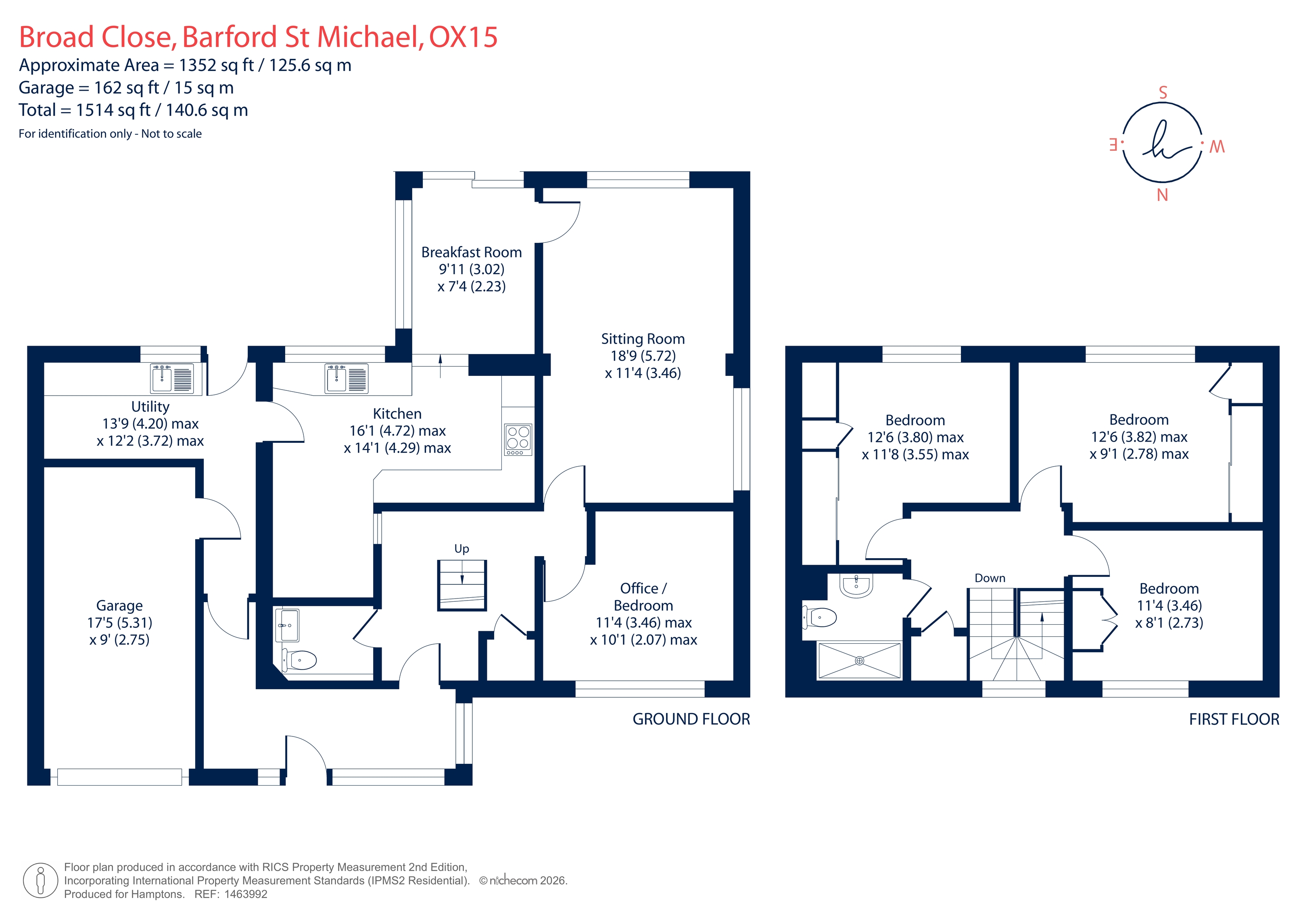 7, Broad Close, Barford St Michael floorplan