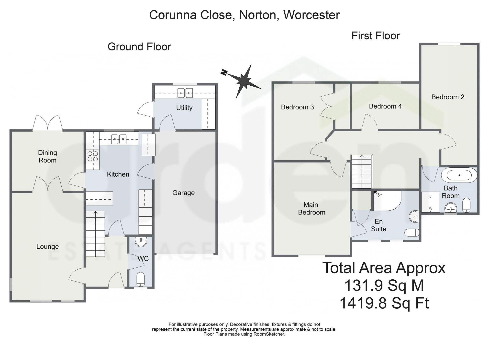 6 Corunna Close, Worcester floorplan
