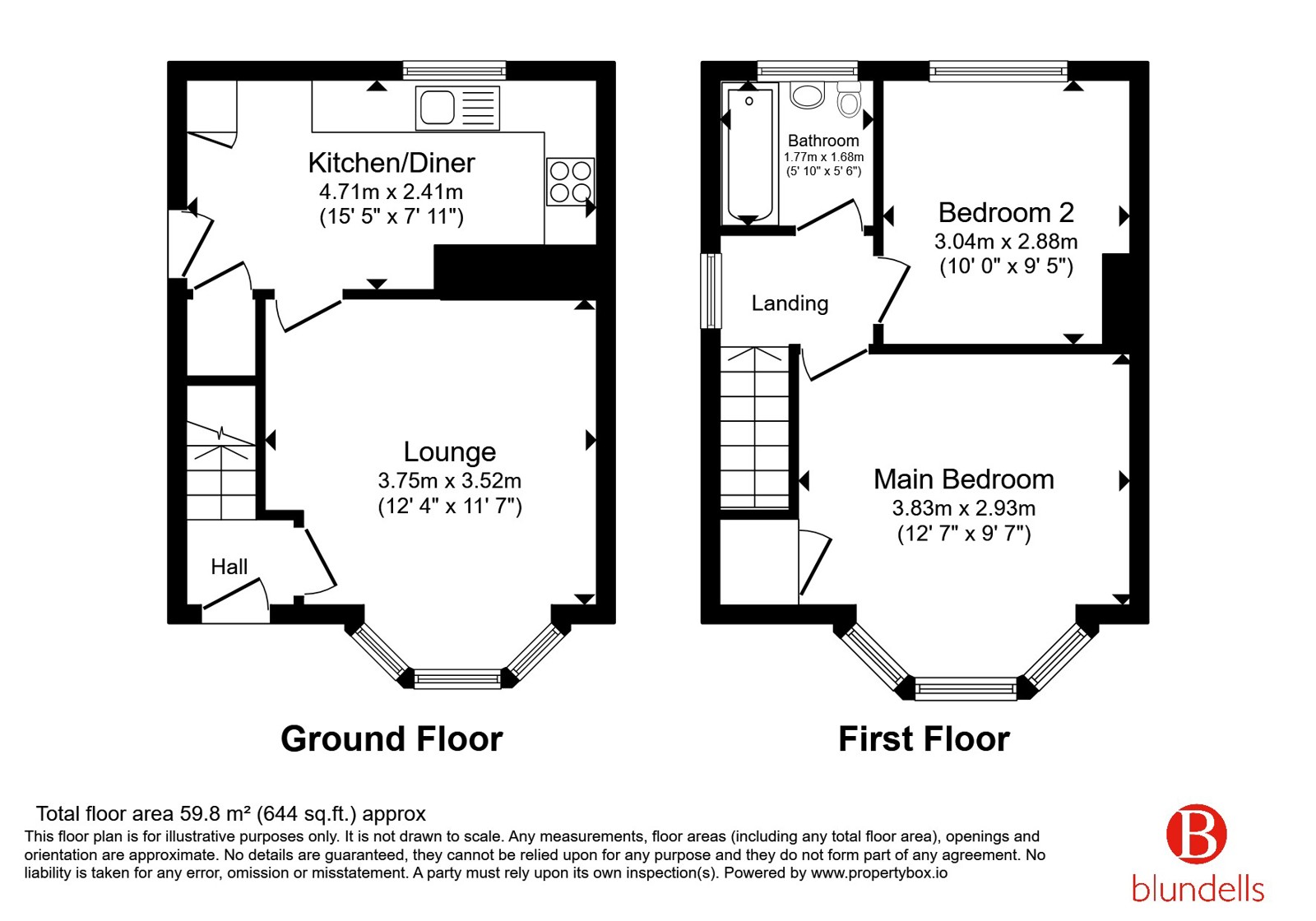 46, Peakdale Crescent, South Yorkshire floorplan