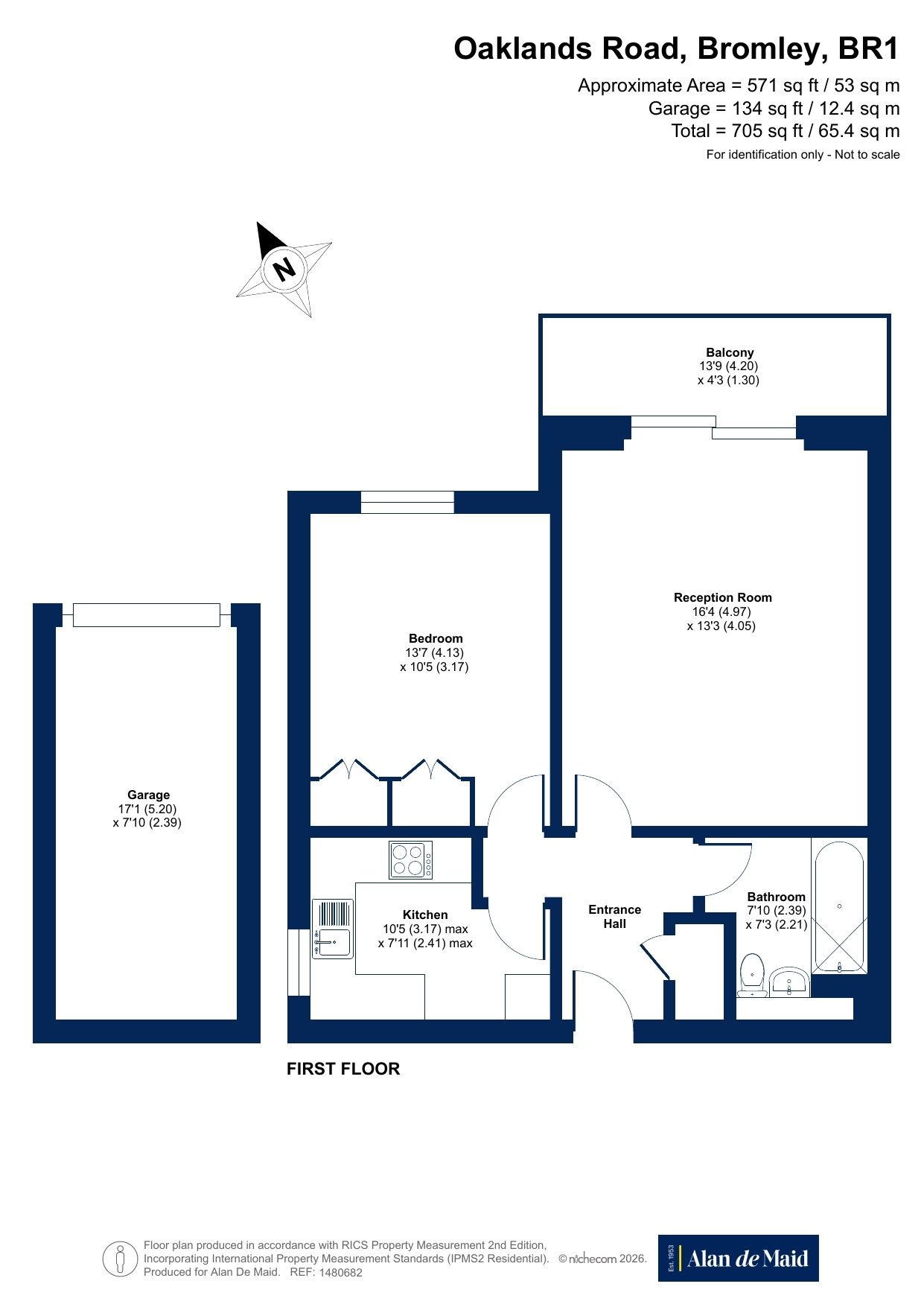 Flat 6 Inglewood Court, 9, Oaklands Road, Bromley floorplan