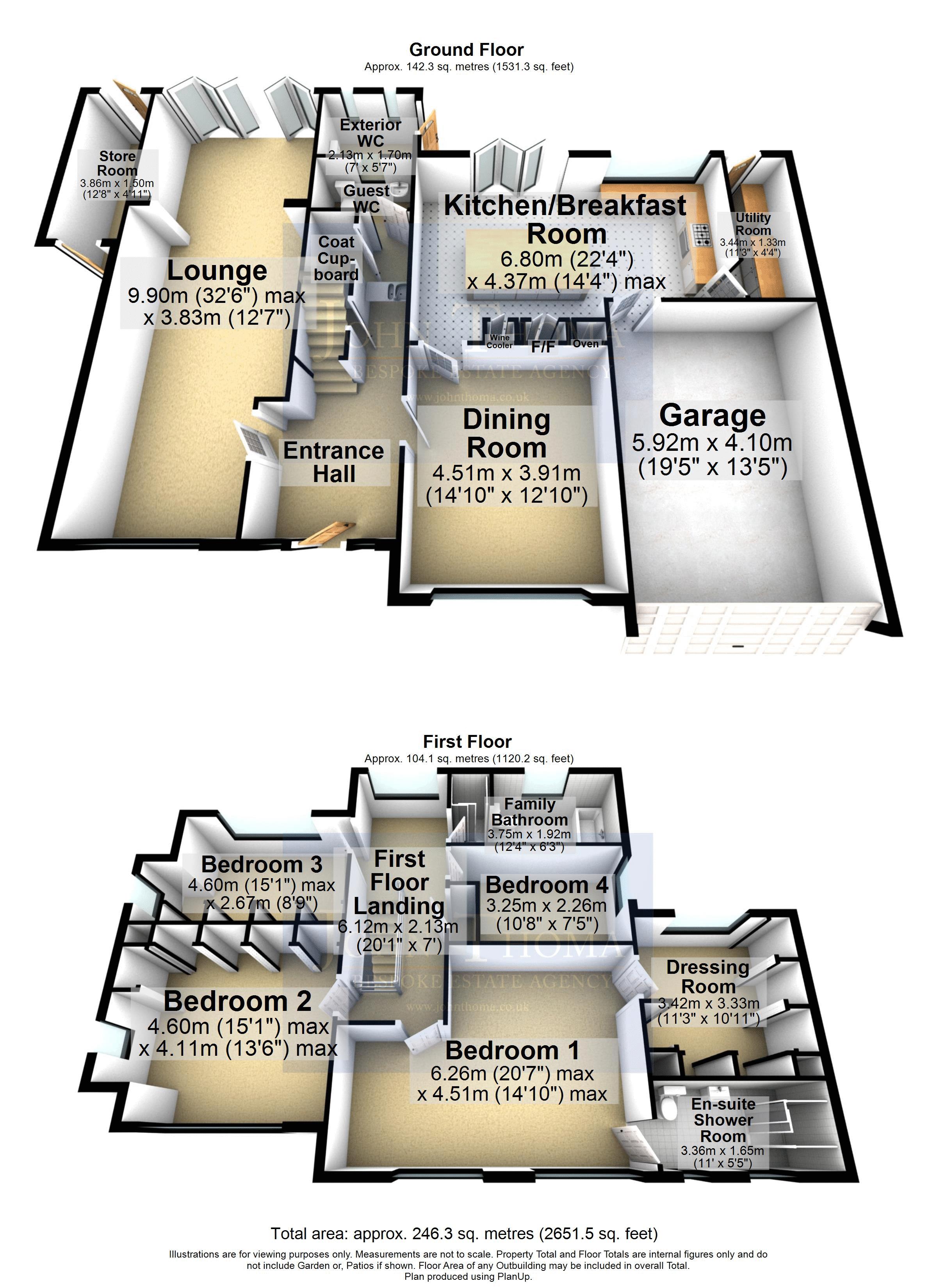 8, Courtland Drive, Chigwell floorplan