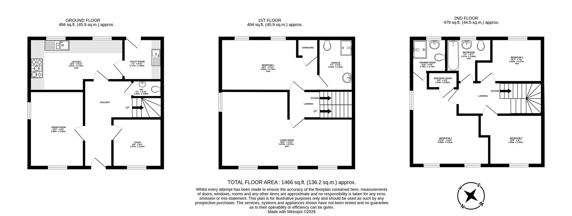 34, Frome Valley Road, Dorchester floorplan
