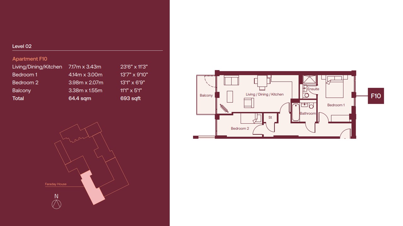 2, Edison House, St Albans floorplan